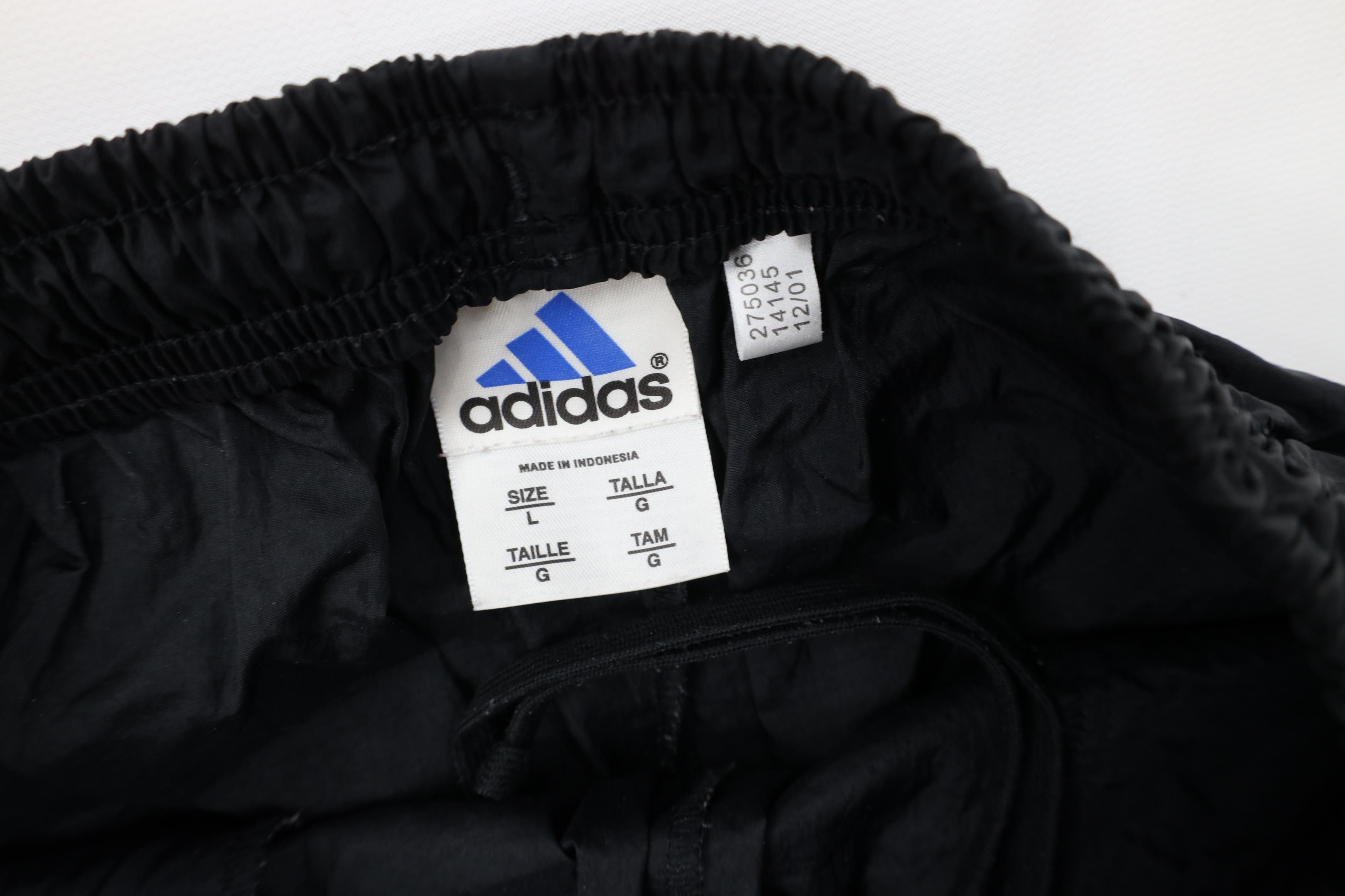 Adidas Vintage Y2K 2001 Adidas Striped Wide Leg Windbreaker Pants Size US 36 / EU 52 - 9 Thumbnail