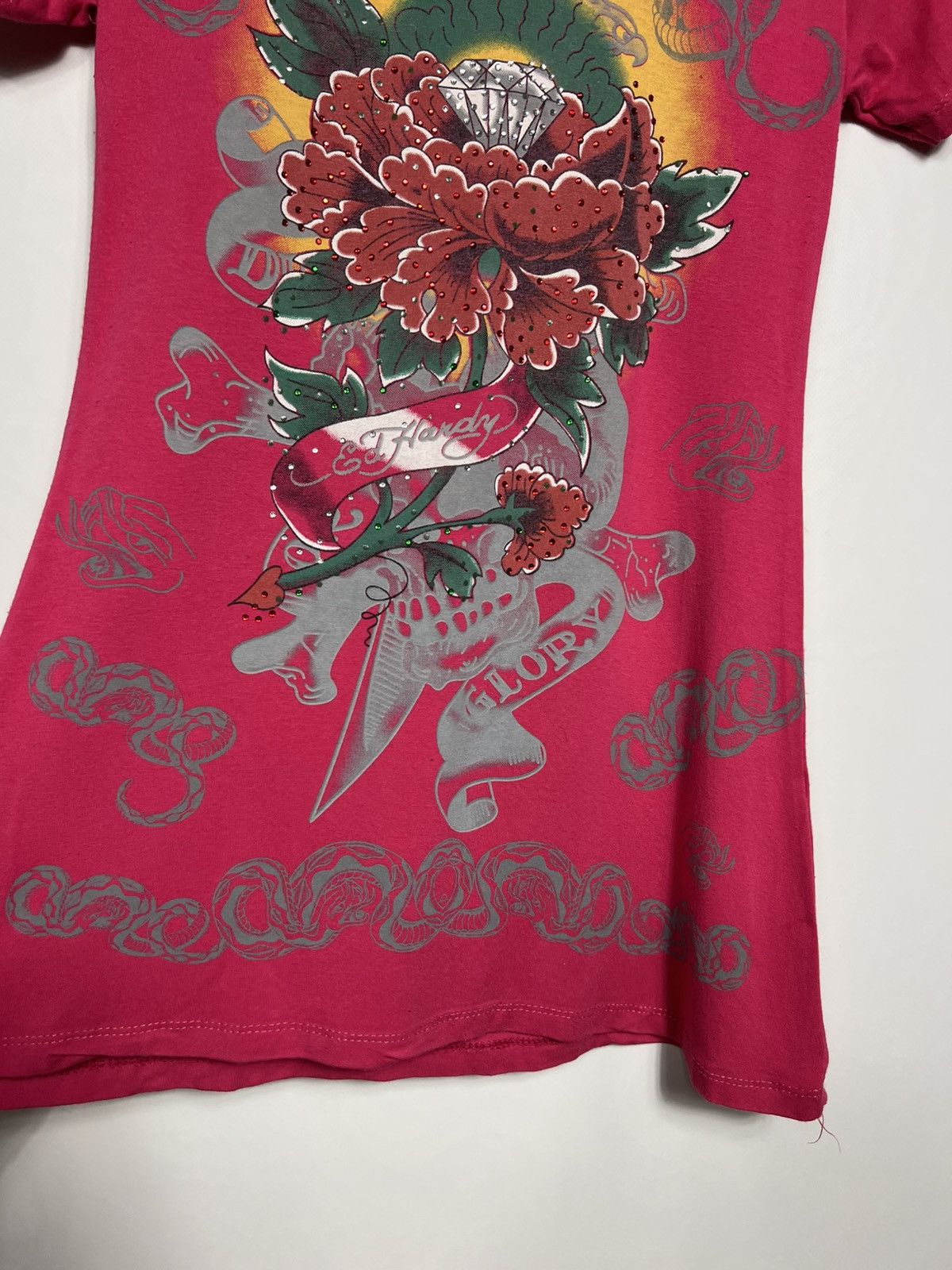 Ed Hardy Vintage Y2K Ed Hardy by Christian Audigier Tank Top Tee Size S / US 4 / IT 40 - 4 Thumbnail