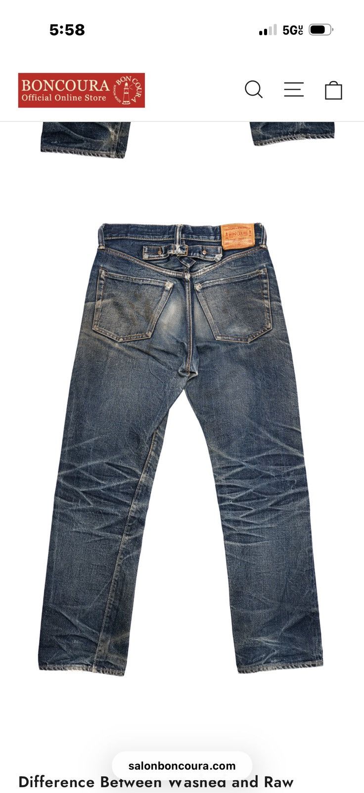 BONCOURA BONCOURA cinch back Size US 33 - 10 Thumbnail