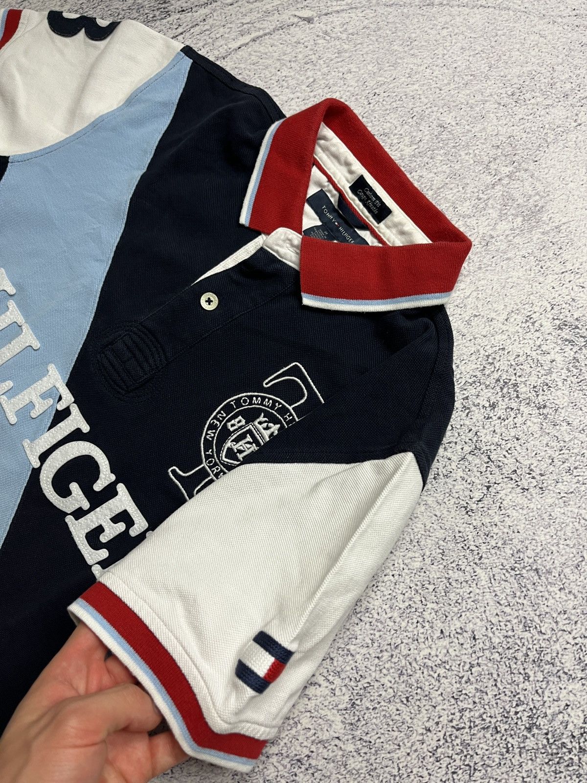 Tommy Hilfiger × Vintage Chief Keef Style #8 Tommy Hilfiger Big Logo Rugby Polo Shirt Size US M / EU 48-50 / 2 - 4 Thumbnail