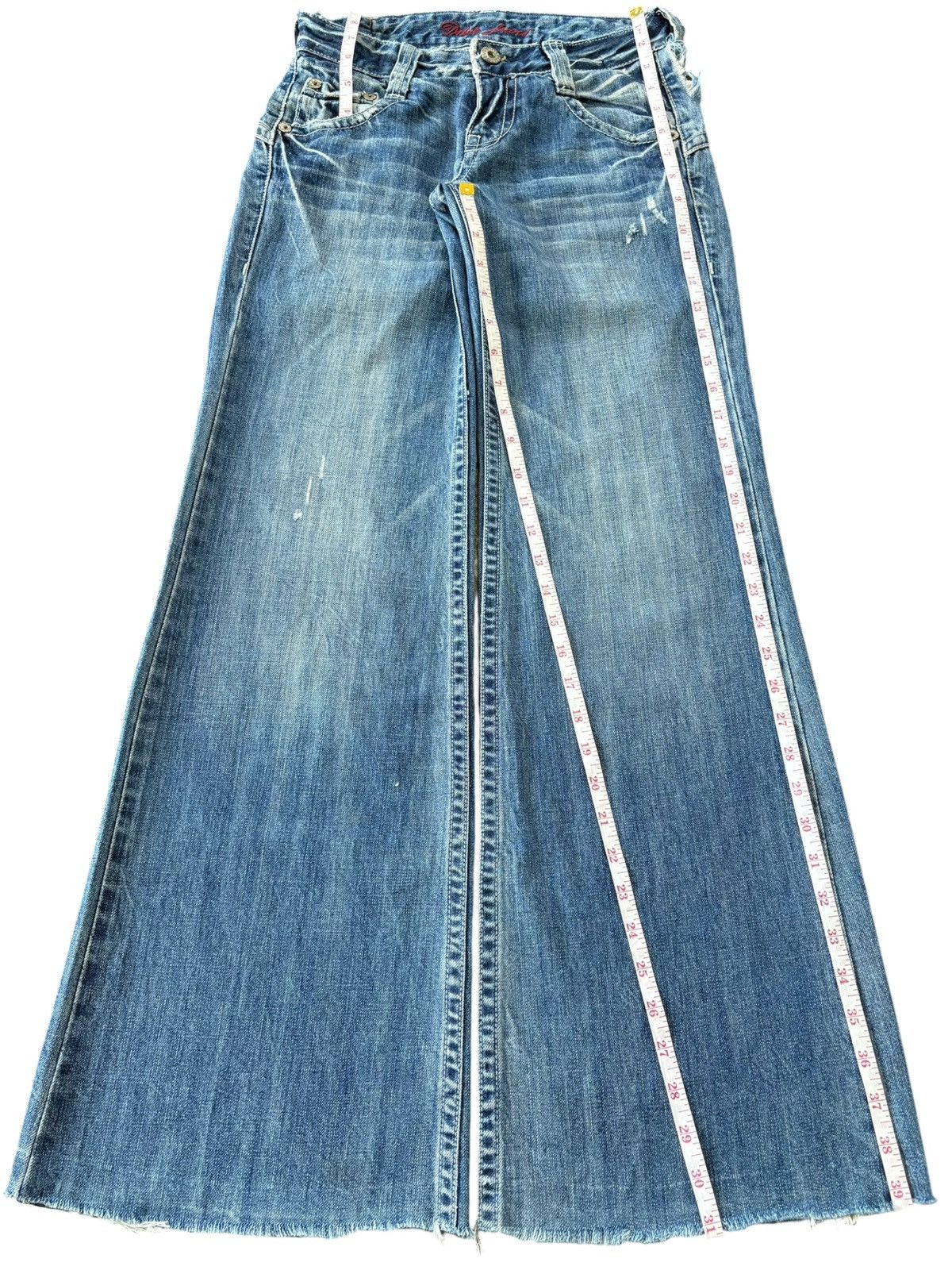 Hysteric Glamour Vintage Japanese Brand Frayed Distressed Flare Jeans Size 27" / US 4 / IT 40 - 8 Thumbnail