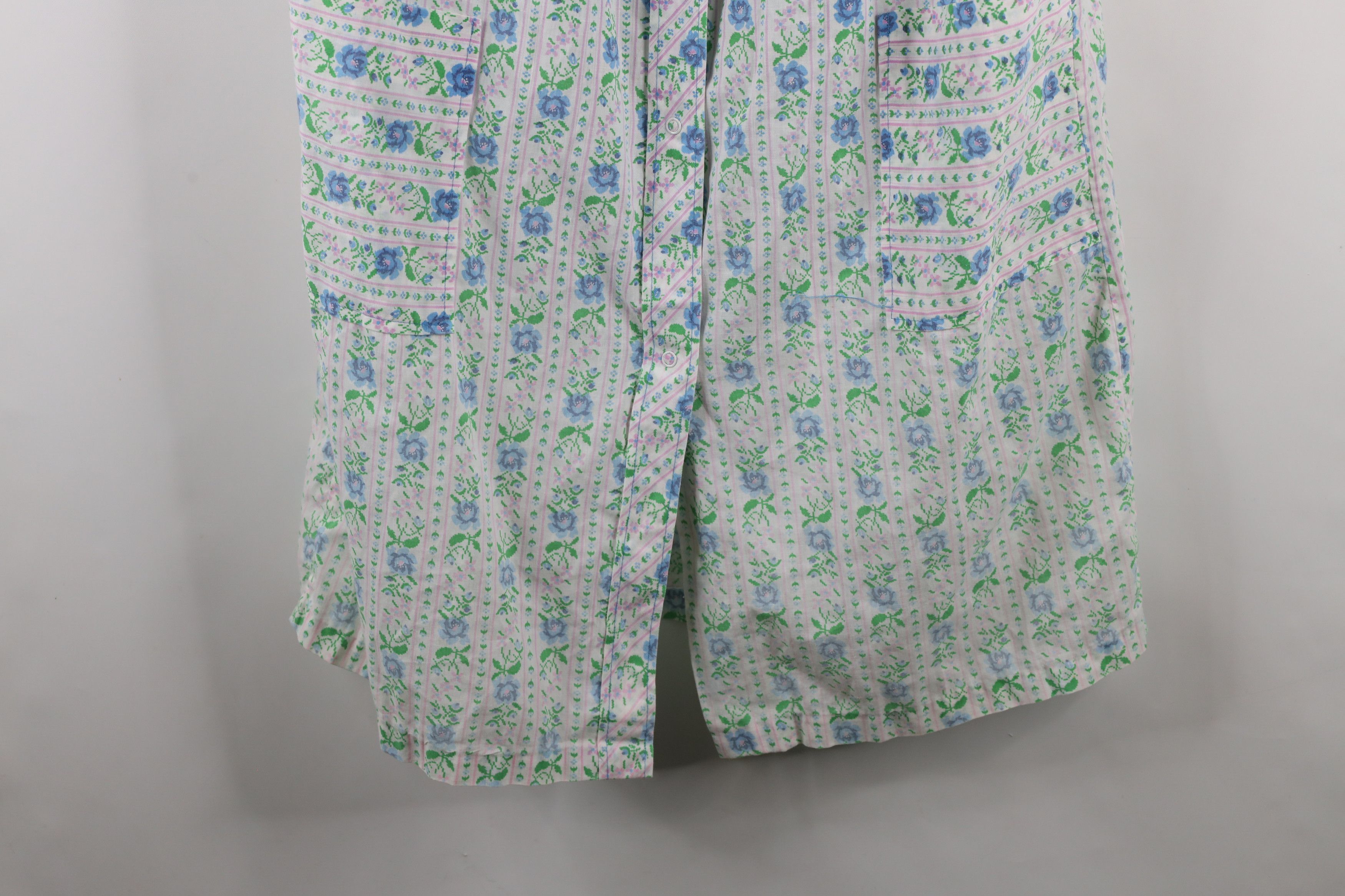 Vintage Vintage 70s Country Primitive Button Muu Muu Night Gown USA Size L / US 10 / IT 46 - 4 Thumbnail
