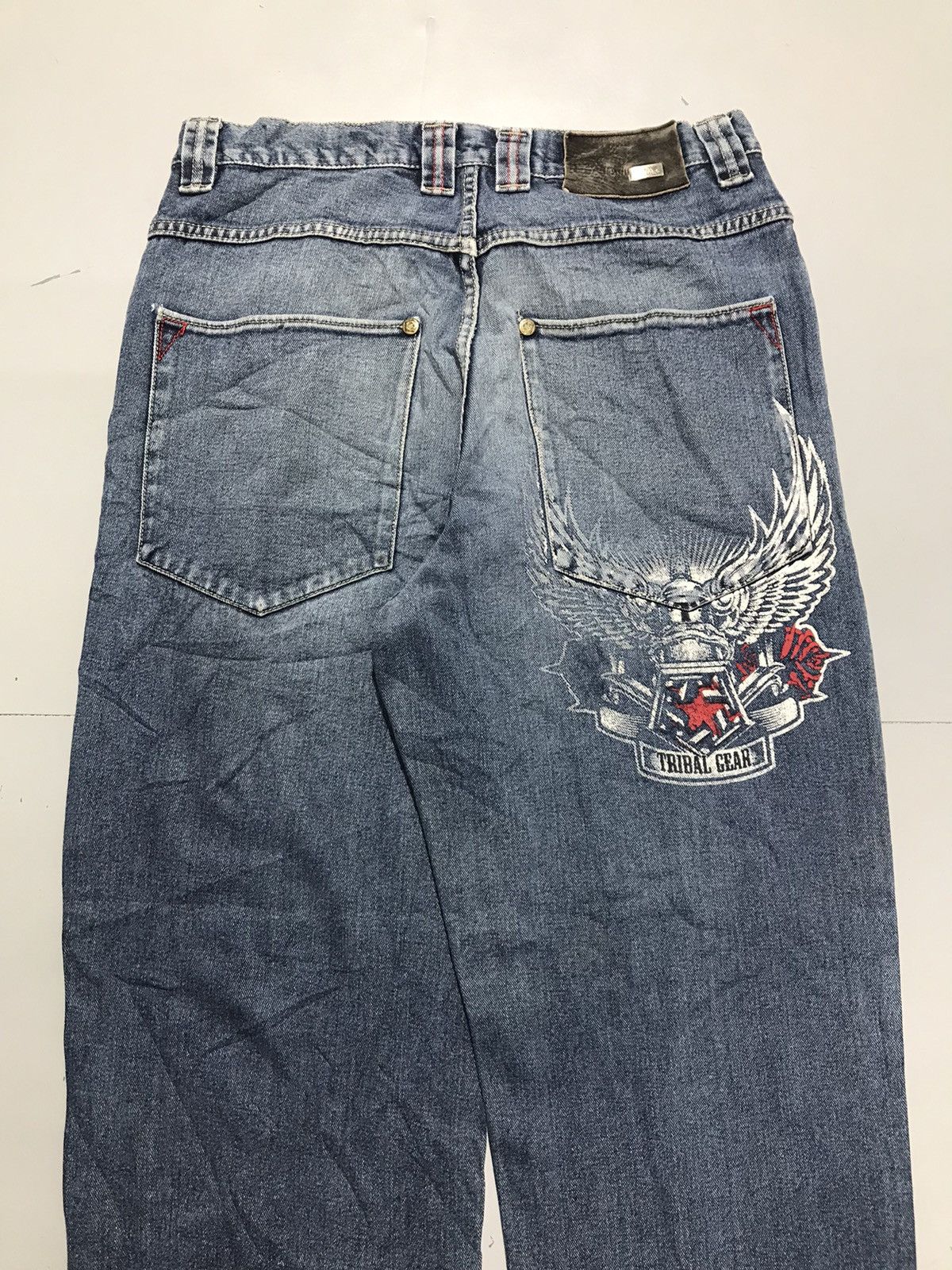 Tribal Streetwear Vintage tribal embroidered denim Size US 32 / EU 48 - 11 Thumbnail
