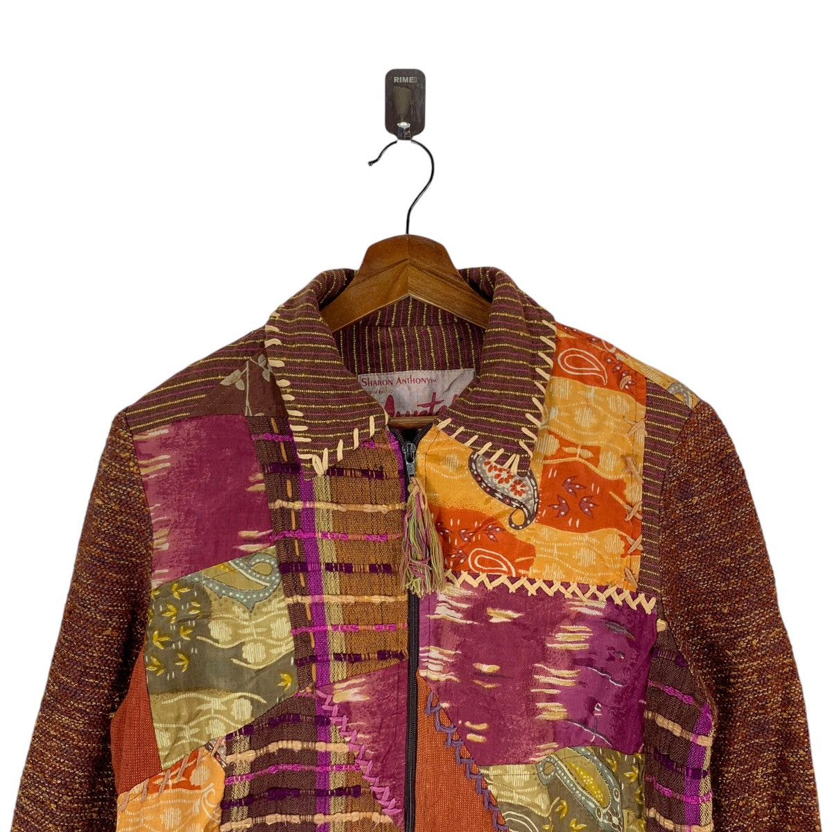 Designer × Native × Vintage VINTAGE SHARON ANTHONY CRYSTAL PATCH WORK JACKET Size M / US 6-8 / IT 42-44 - 4 Thumbnail