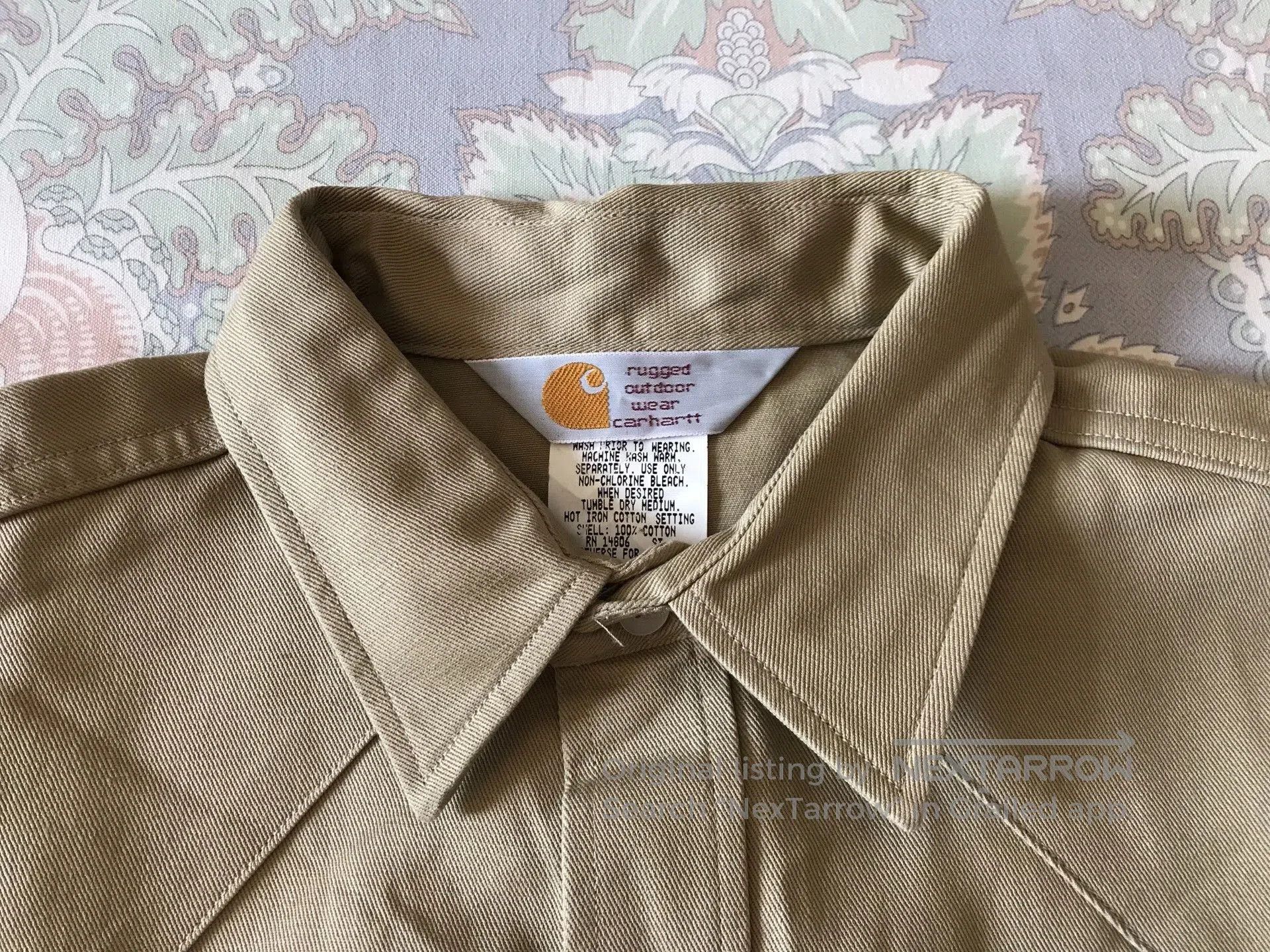 Carhartt Carhartt SU009 Khaki Western Shirt. Size US M / EU 48-50 / 2 - 7 Thumbnail