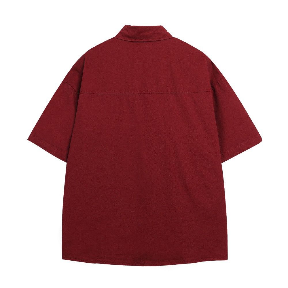 Japanese Brand × Vintage Men's embroidered letter patchwork loose casual work shirt Size US M / EU 48-50 / 2 - 2 Thumbnail