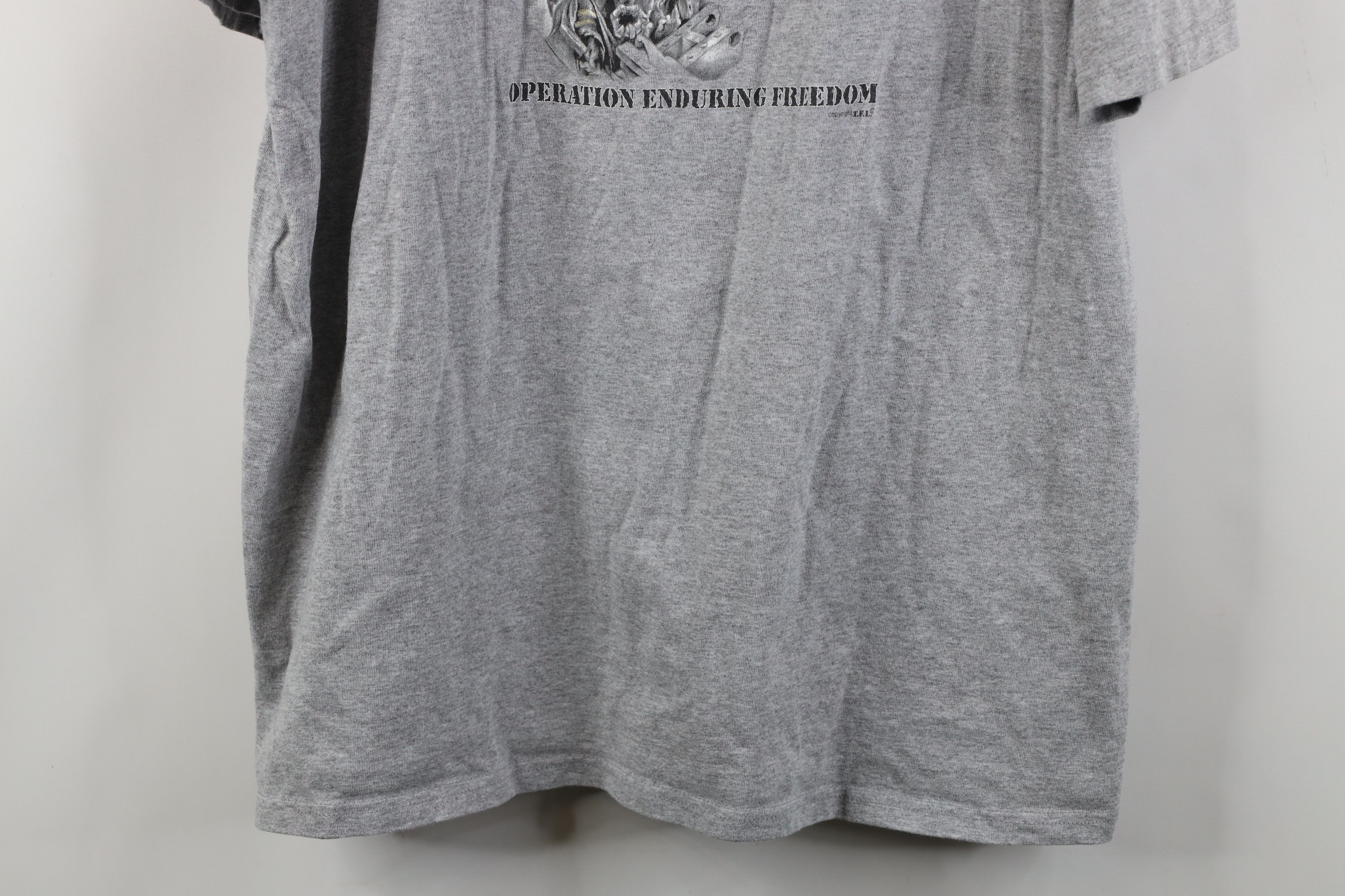 Vintage Vintage Y2K 2001 Operation Enduring September 11 T-Shirt Size US XL / EU 56 / 4 - 3 Thumbnail
