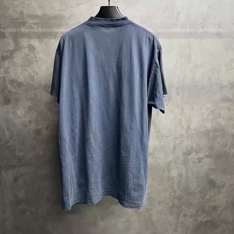 Balenciaga Balenciaga Faded blue monogrammed crewneck pullover short Size US M / EU 48-50 / 2 - 5 Thumbnail