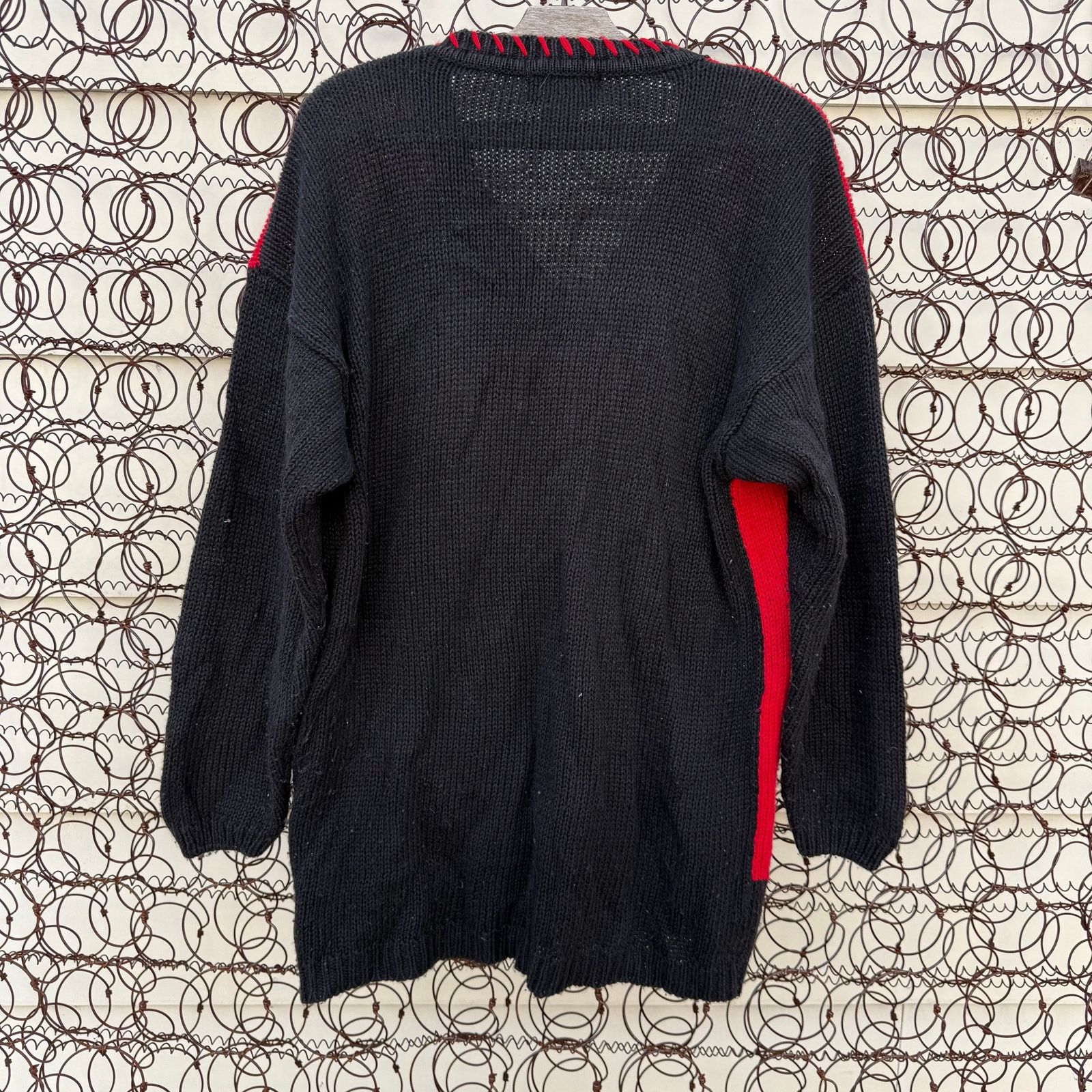 Vintage 90s Gaudy Nutcracker Christmas Tree Holiday Sweater MEDIUM Size M / US 6-8 / IT 42-44 - 2 Thumbnail