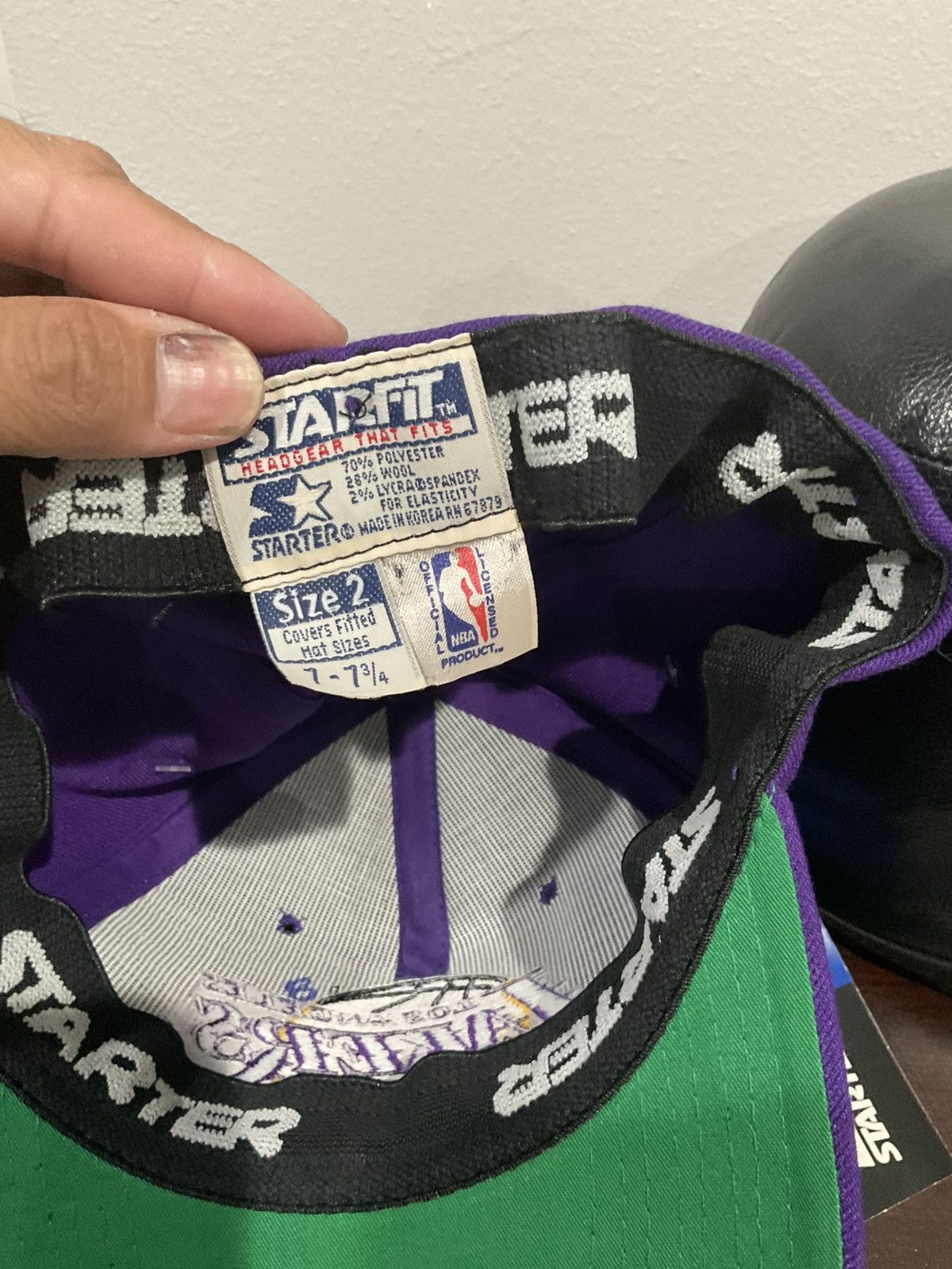 Starter Vintage Los Angeles Lakers starter fitted hat nwt Size ONE SIZE - 5 Thumbnail
