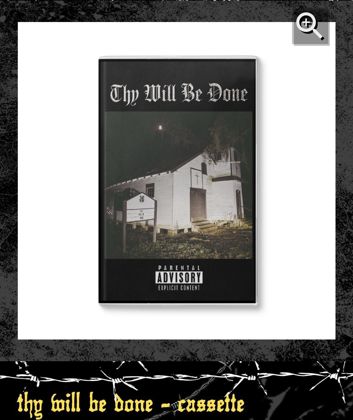 Fuck The Population × G59 Records G59 $uicideboy$ Thy Will Be Done Cassette Size ONE SIZE - 3 Thumbnail