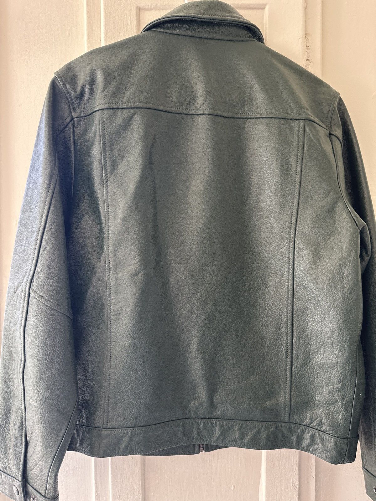 Golf Wang Rollin Sevens Green Leather Jacket Size US S / EU 44-46 / 1 - 5 Thumbnail