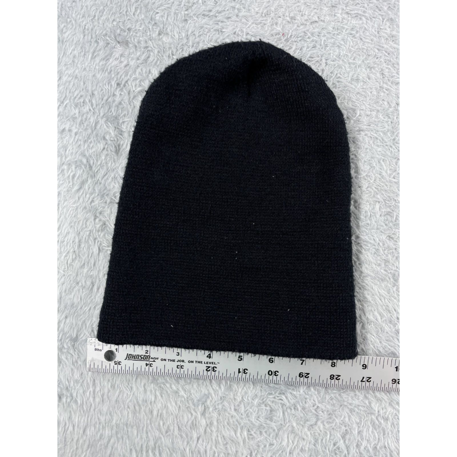 Vintage Target Beanie Hat Adults One Size Black Knit Acrylic Spandex Lightweight Adjustable Ski Size ONE SIZE - 3 Thumbnail