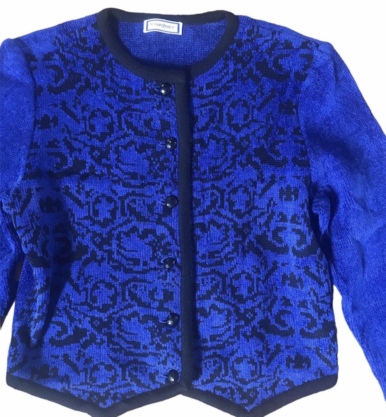 Yves Saint Laurent 🔥🔥🔥 VTG YSL KNITWEAR/CARDIGAN WOMAN JACKET Size US M / EU 48-50 / 2 - 6 Thumbnail