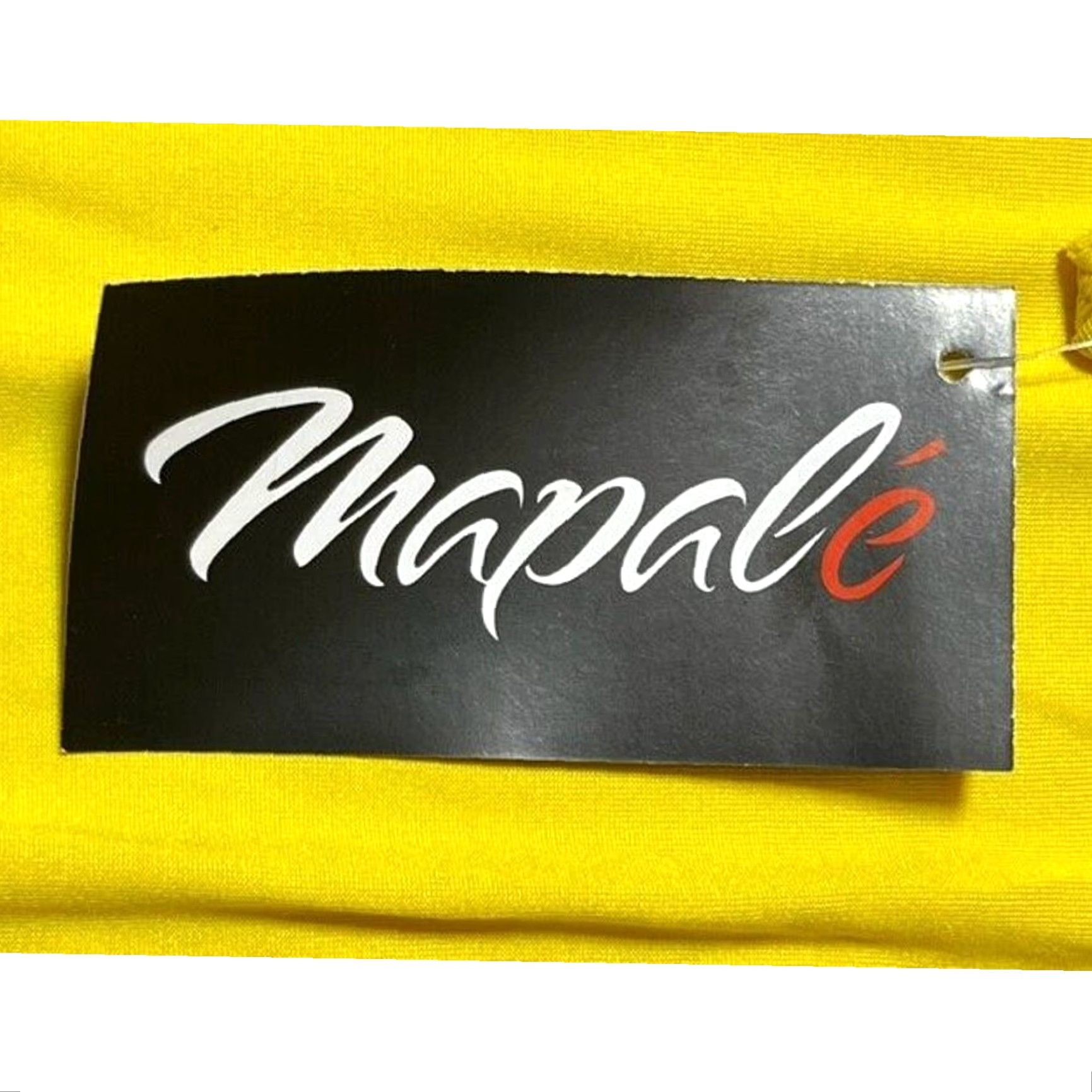 Vintage Mapale Dress Women XL Yellow Mini Halter Bodycon Clubwear Y2K Rave Festival Sexy Resort Bold Size XL / US 12-14 / IT 48-50 - 7 Thumbnail