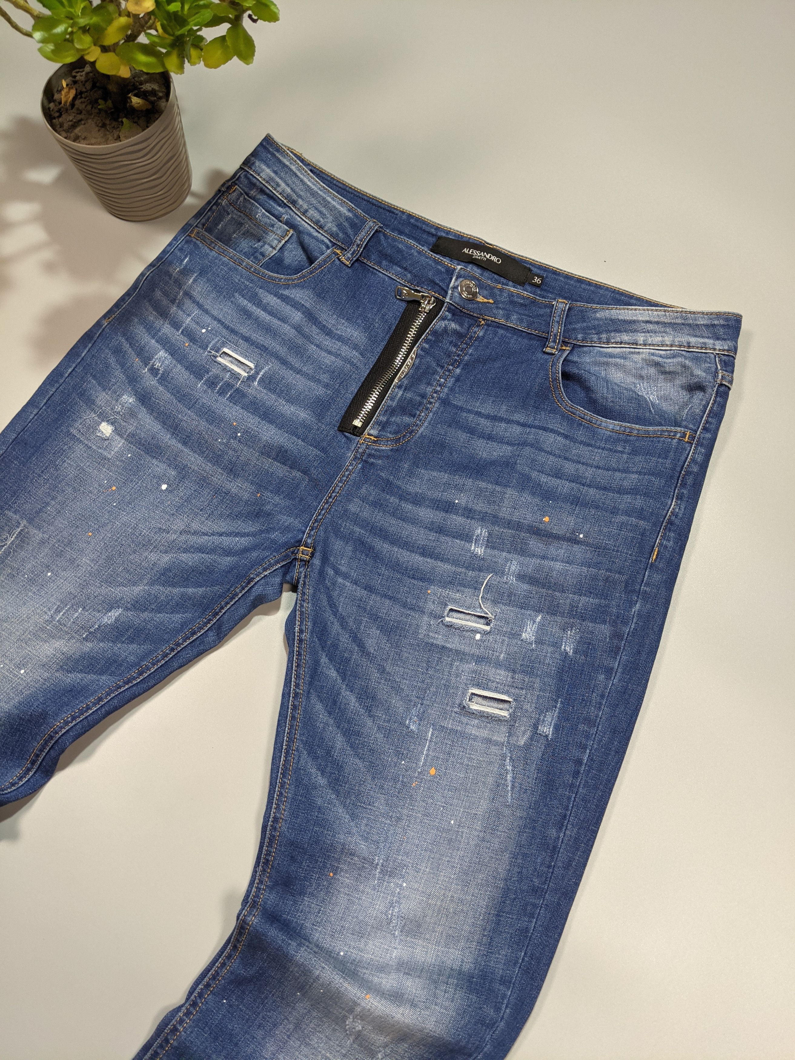 Japanese Brand ALESSANDRO ZAVETTI JEANS Men's Size W36 L32 Size US 36 / EU 52 - 2 Thumbnail