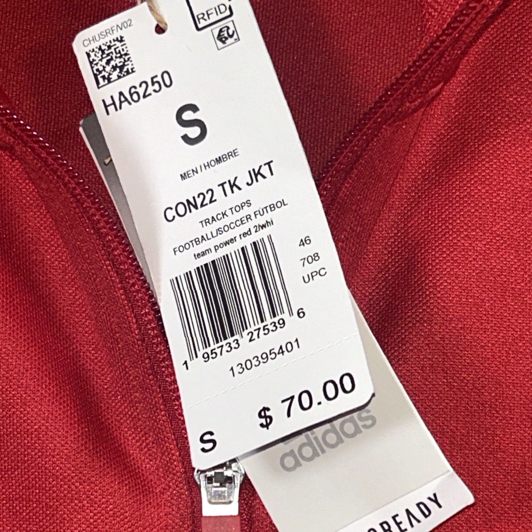 Adidas Phoenix Rising FC Adidas HA6250 #8 Soccer USL Full Zip Jacket Red Mens Small Size US S / EU 44-46 / 1 - 3 Thumbnail