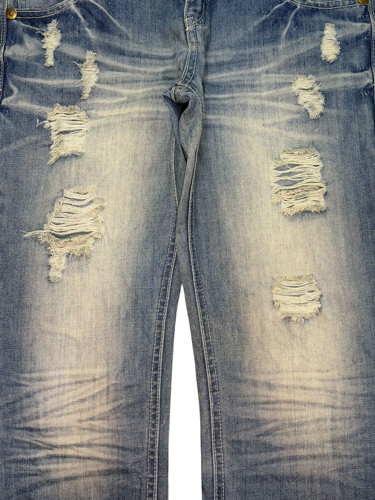 Ksubi Vintage Japanese Brand Bleached Faded Wash Distress Jeans Size 30" / US 8 / IT 44 - 3 Thumbnail