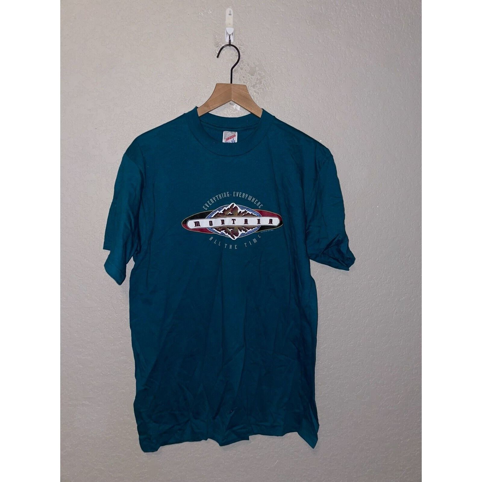 Jerzees Vintage Montana Shirt Everything Everywhere Tee 90s VTG L Size US L / EU 52-54 / 3 - 1 Thumbnail