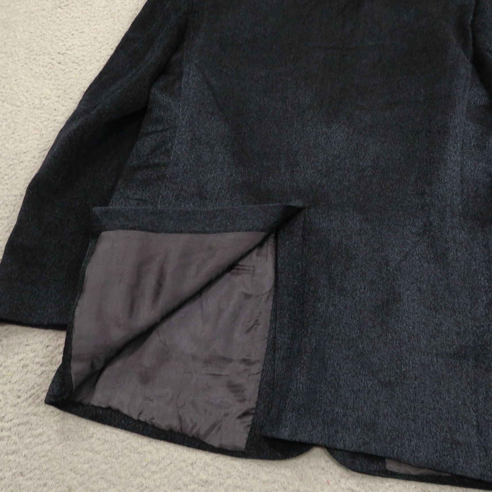 Lubiam Lubiam Blazer 44L Blue Wool Acrylic Viscose 3/2 Roll Textured Single-Breasted Jacket LBM 1911 Mens Slim Size 44R - 7 Thumbnail