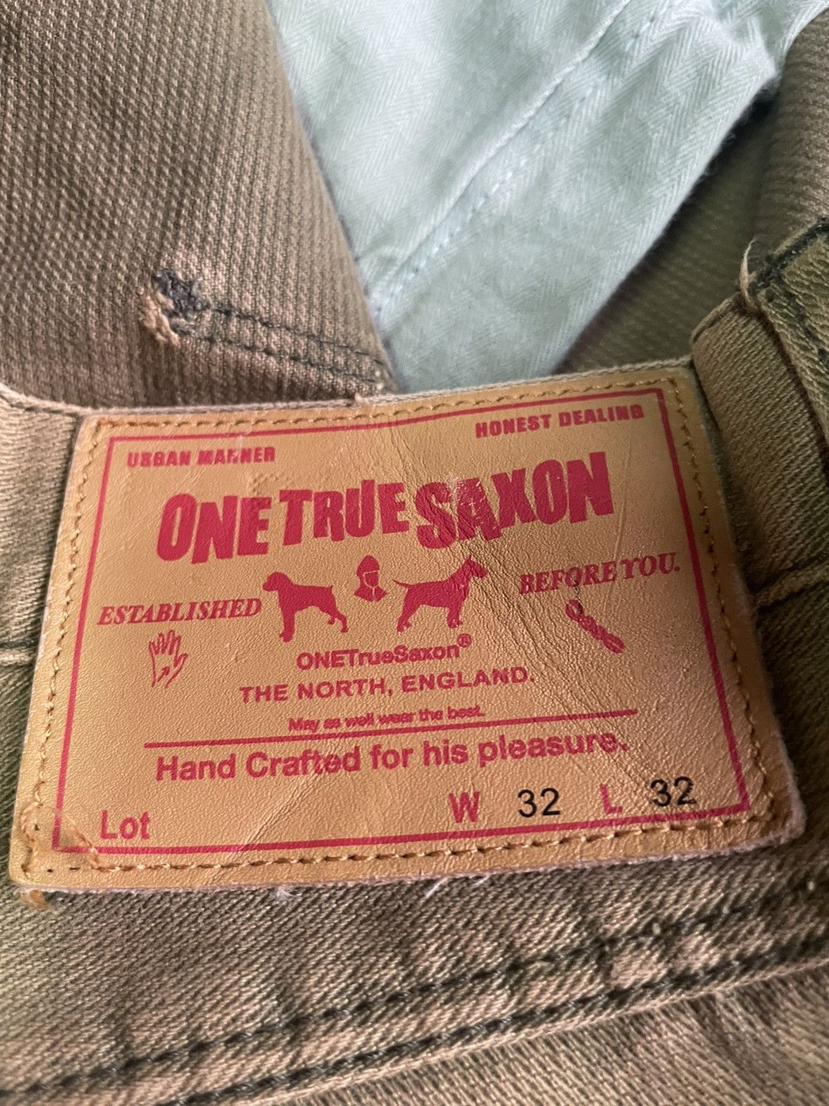 Designer × Vintage Vintage One True Saxon Denim Size US 34 / EU 50 - 16 Thumbnail