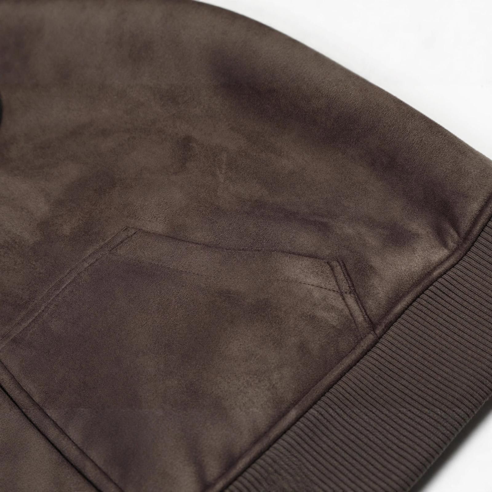 Japanese Brand Brown Faux Suede Zip-Up Jacket Size US M / EU 48-50 / 2 - 3 Thumbnail