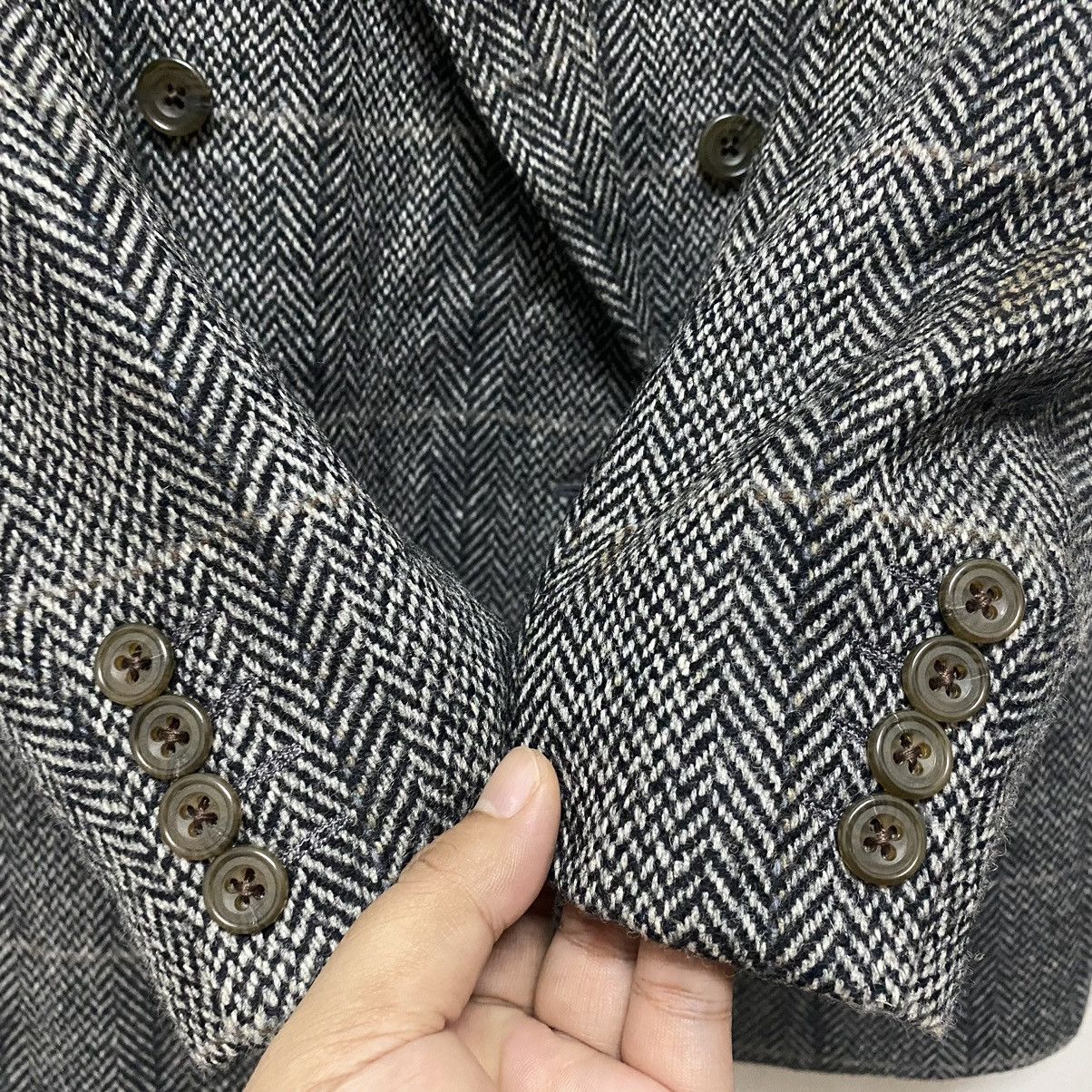 Burberry Vintage BURBERRYS England Harringbone Wool Jacket Size 42L - 5 Thumbnail