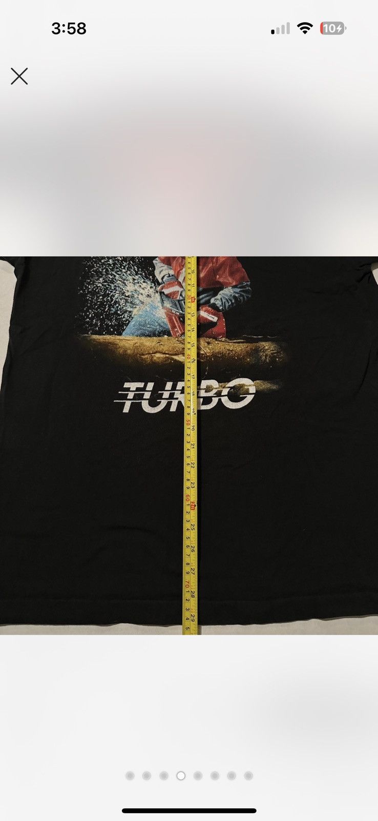 Vintage Vintage "Jonsered Turbo" Chainsaw Tshirt. Size US XL / EU 56 / 4 - 4 Thumbnail