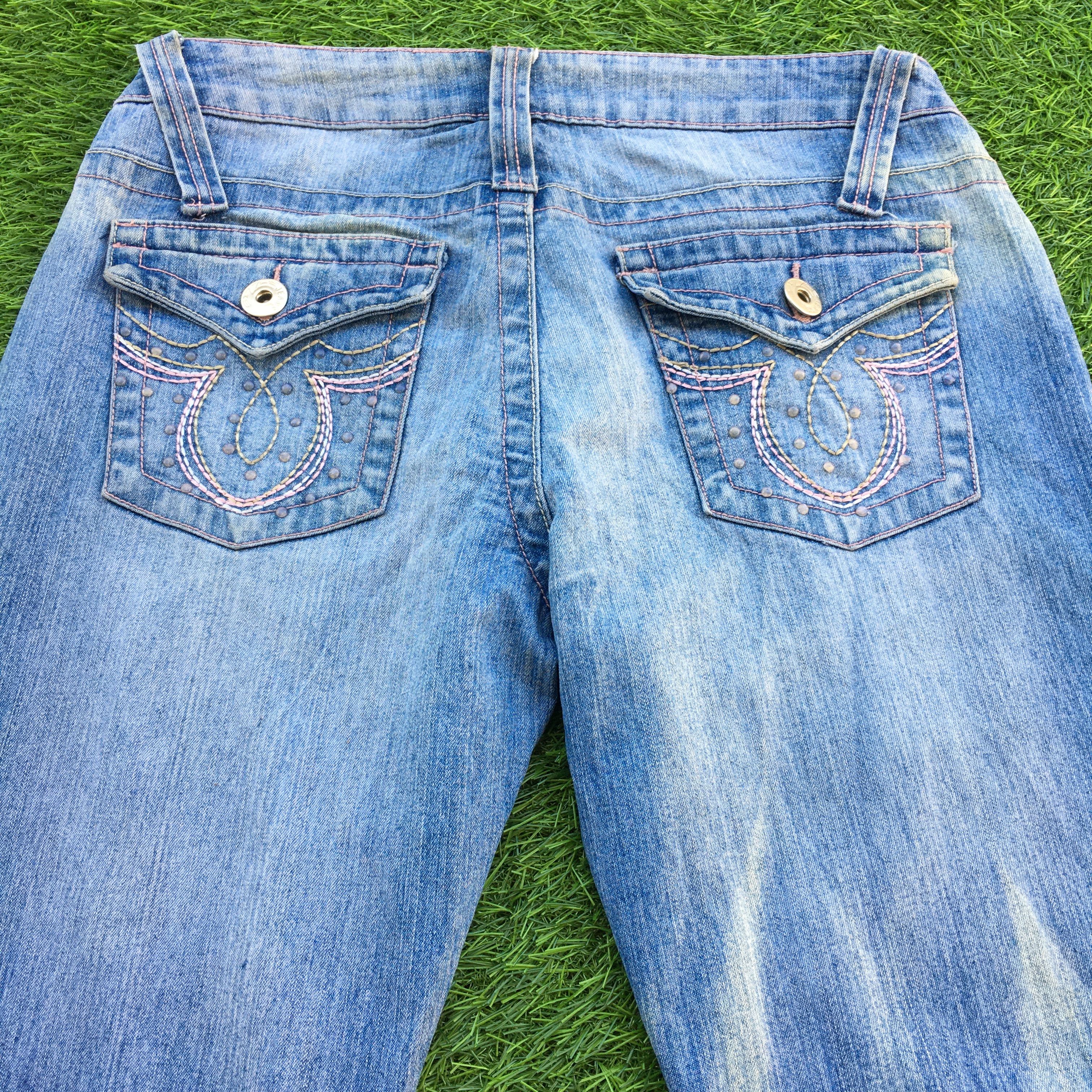 Designer × Jean Y2K Bootcut Stretch Jeans D-1016 Size 26" / US 2 / IT 38 - 4 Thumbnail