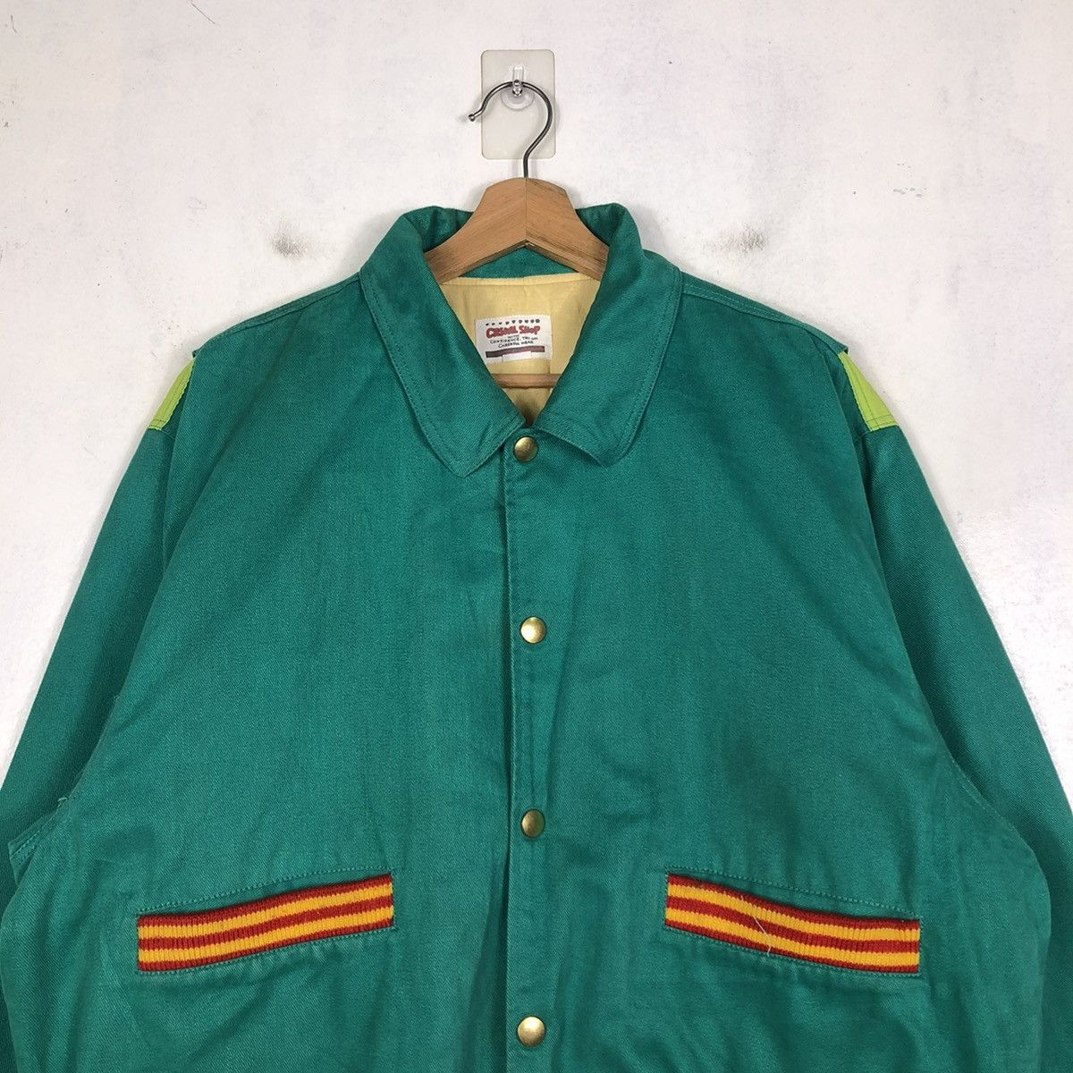 Japanese Brand 📌VINTAGE BOMBER JACKET JIRO JIRO BIG LOGO SPELL OUT Size US L / EU 52-54 / 3 - 5 Thumbnail