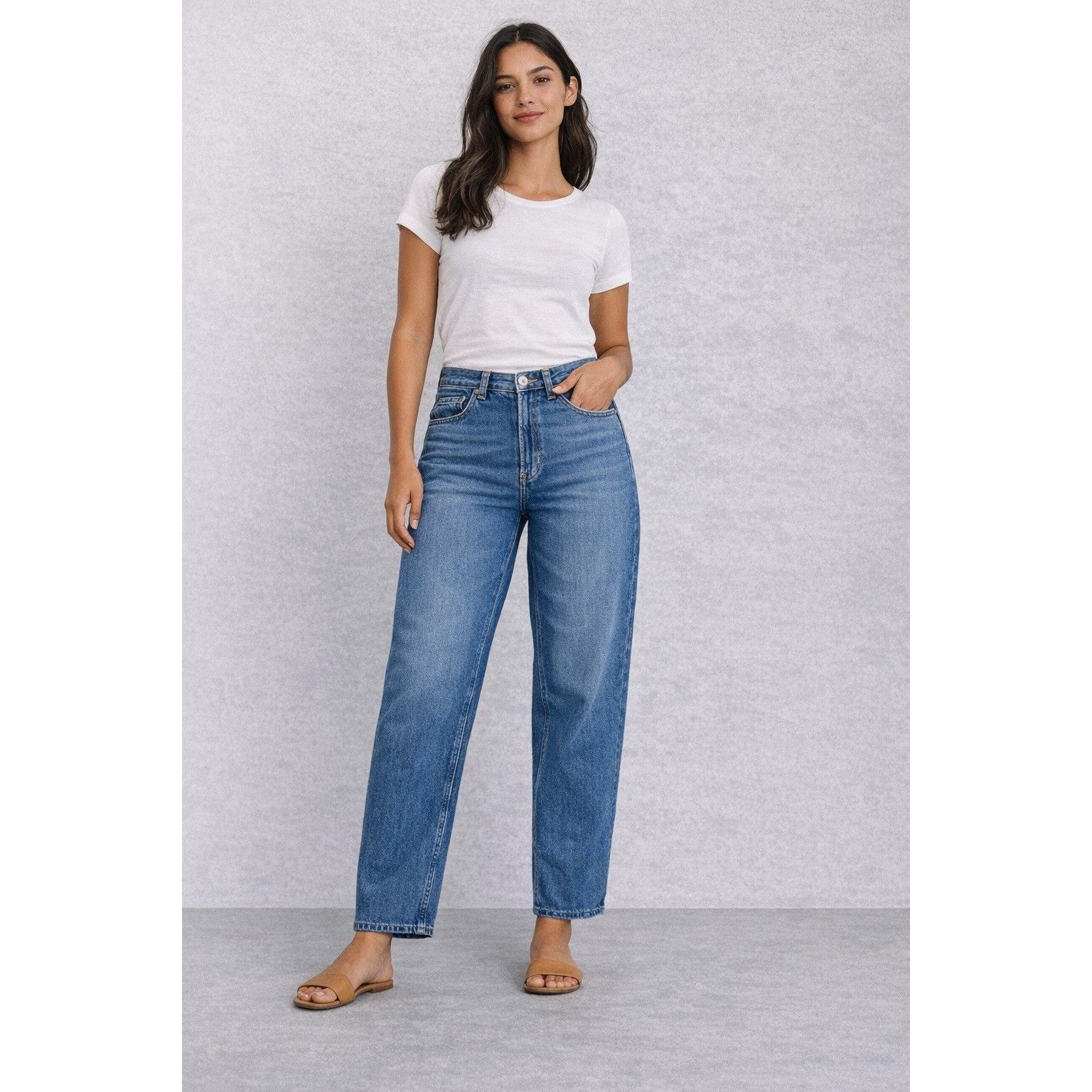 Everlane Everlane Jeans - Way High Straight Barrel - 26R Size 26" / US 2 / IT 38 - 1 Thumbnail