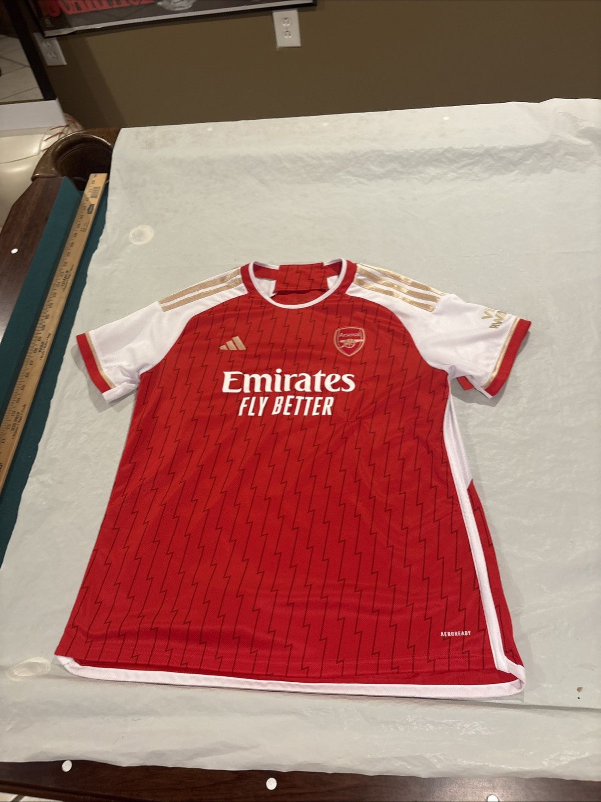 Adidas Arsenal Home Soccer Mens XL Red Emirates Adidas AEROREADY Size US XL / EU 56 / 4 - 1 Thumbnail