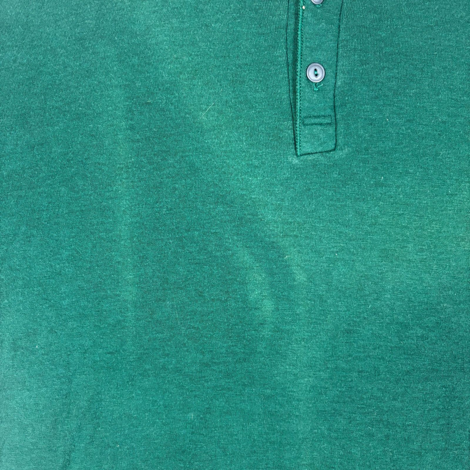 L.L. Bean Vintage LL Bean River Drivers Double Layer Faded Henley Size US L / EU 52-54 / 3 - 4 Thumbnail