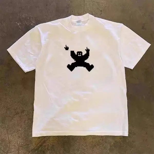 Japanese Brand Street Hip Hop Digital Print Casual Short Sleeve T-Shirt Size US M / EU 48-50 / 2 - 7 Thumbnail