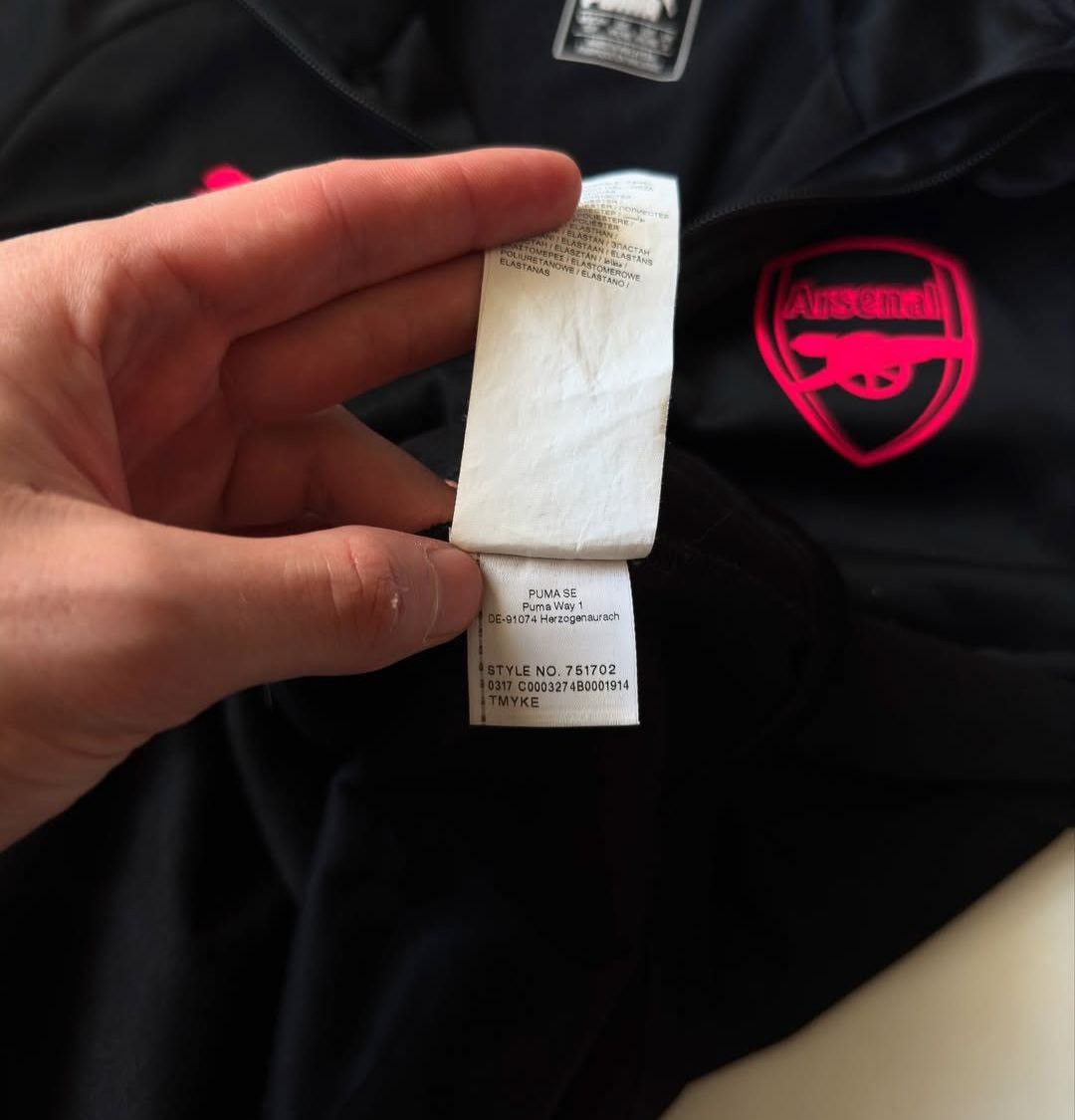 Puma Puma Arsenal black bomber S sz Size US S / EU 44-46 / 1 - 5 Thumbnail