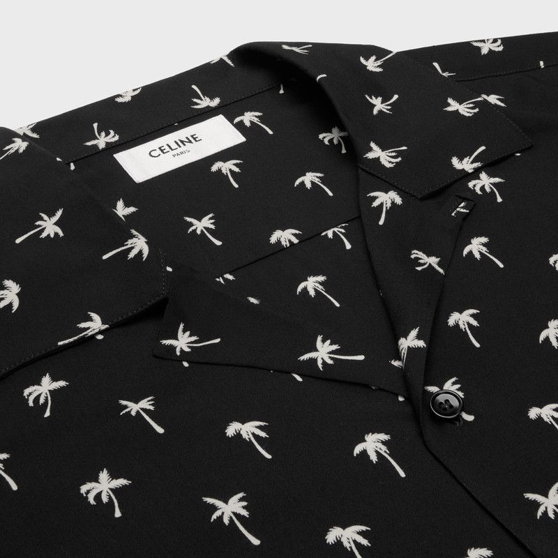 Celine o1bcso1str0126 2C946818Z Hawaiian Shirt in Noir/Craie Size US S / EU 44-46 / 1 - 3 Thumbnail