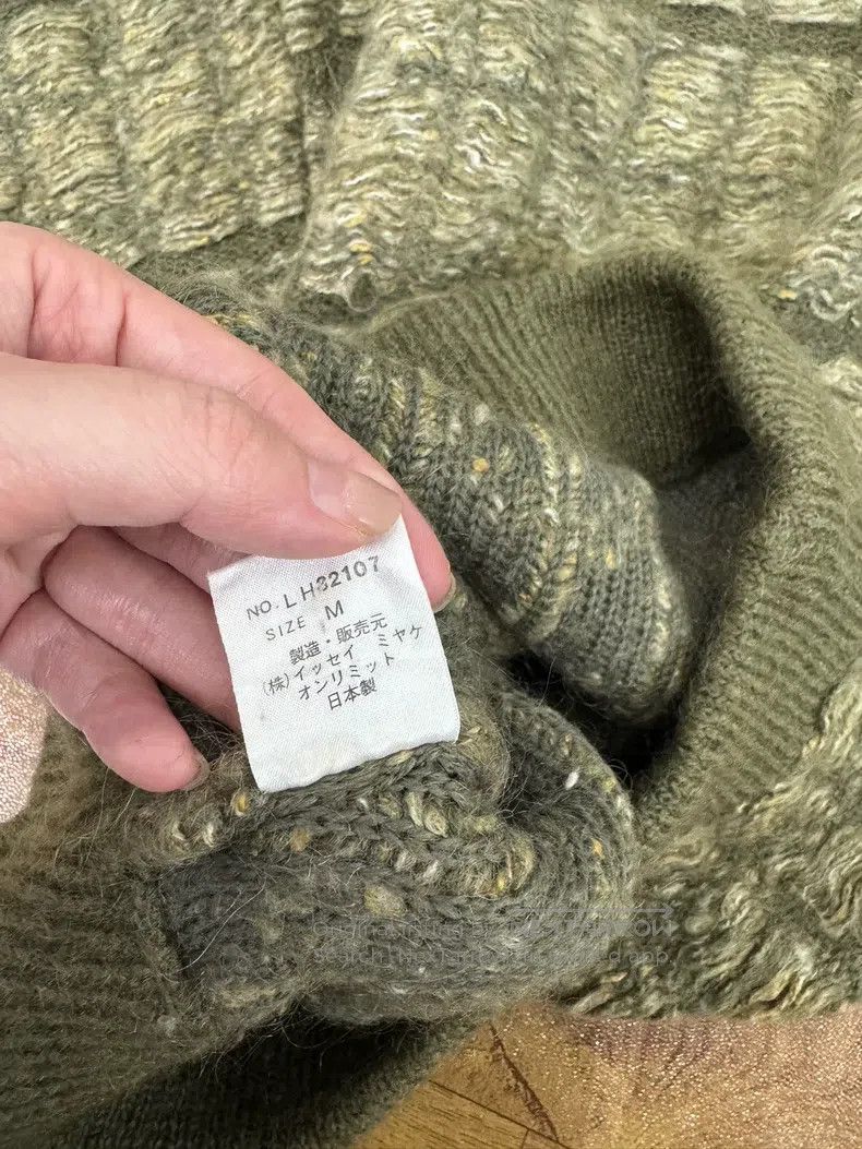 Issey Miyake Issey Miyake Army Green Knit Sweater Size M / US 6-8 / IT 42-44 - 8 Thumbnail