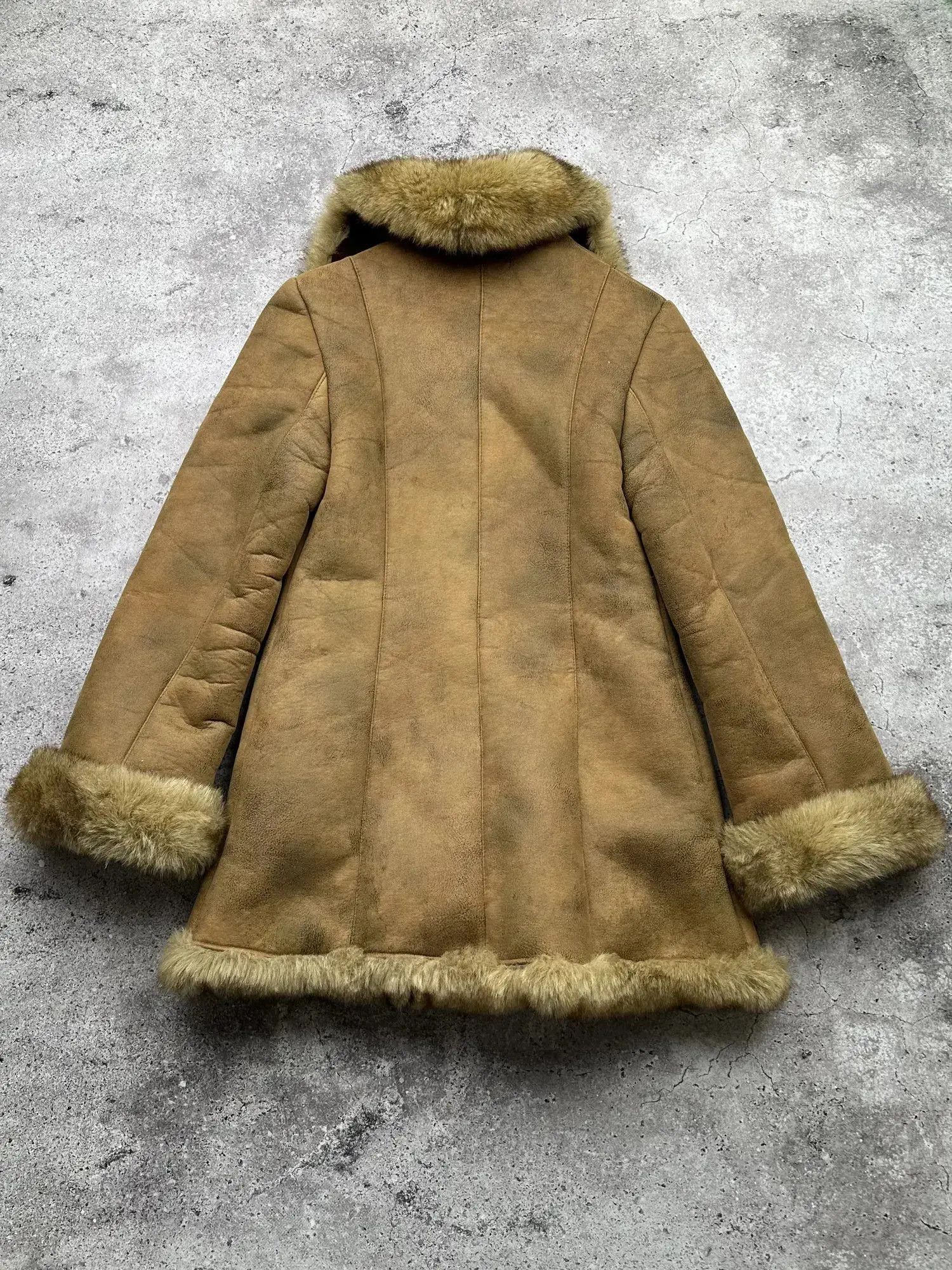 Vintage Vintage Faux Fur/Sheepskin Coat C95(V157) Size XS / US 0-2 / IT 36-38 - 5 Thumbnail