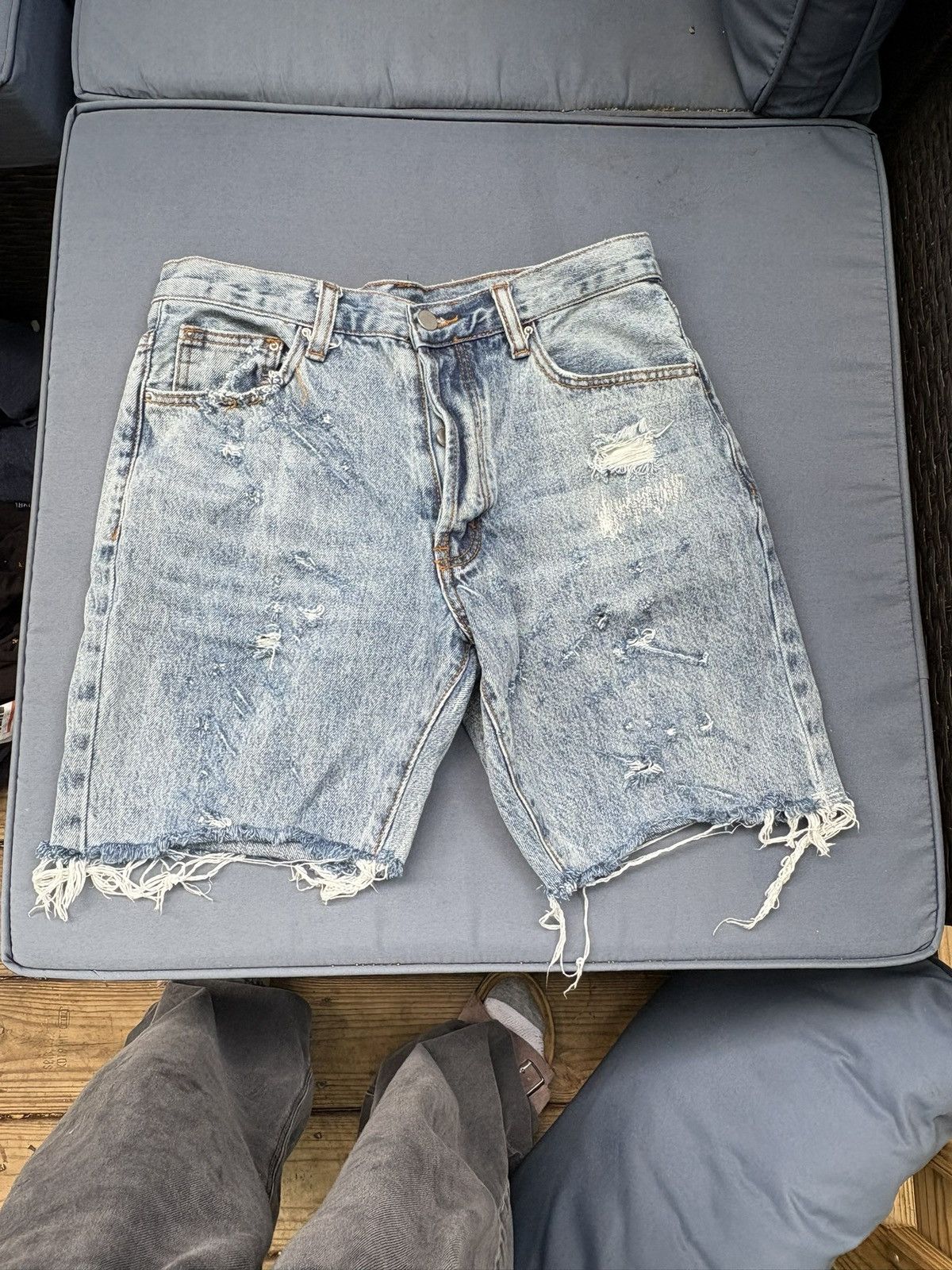 MNML Mnml cut Denim shorts Size US 31 - 1 Thumbnail