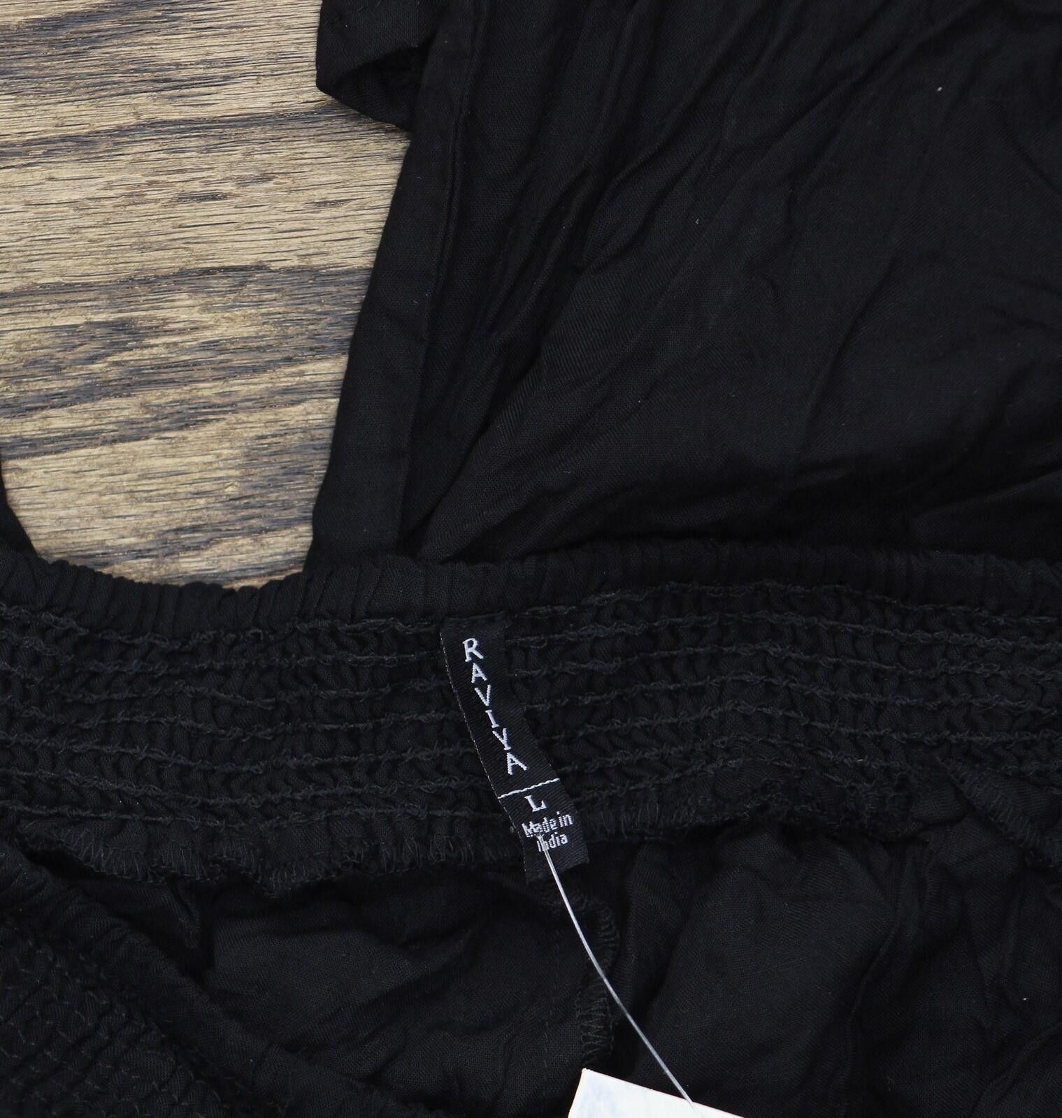 Other Raviya Womens Front-slit Pants Black L Size 36" / US 14 / IT 50 - 4 Thumbnail