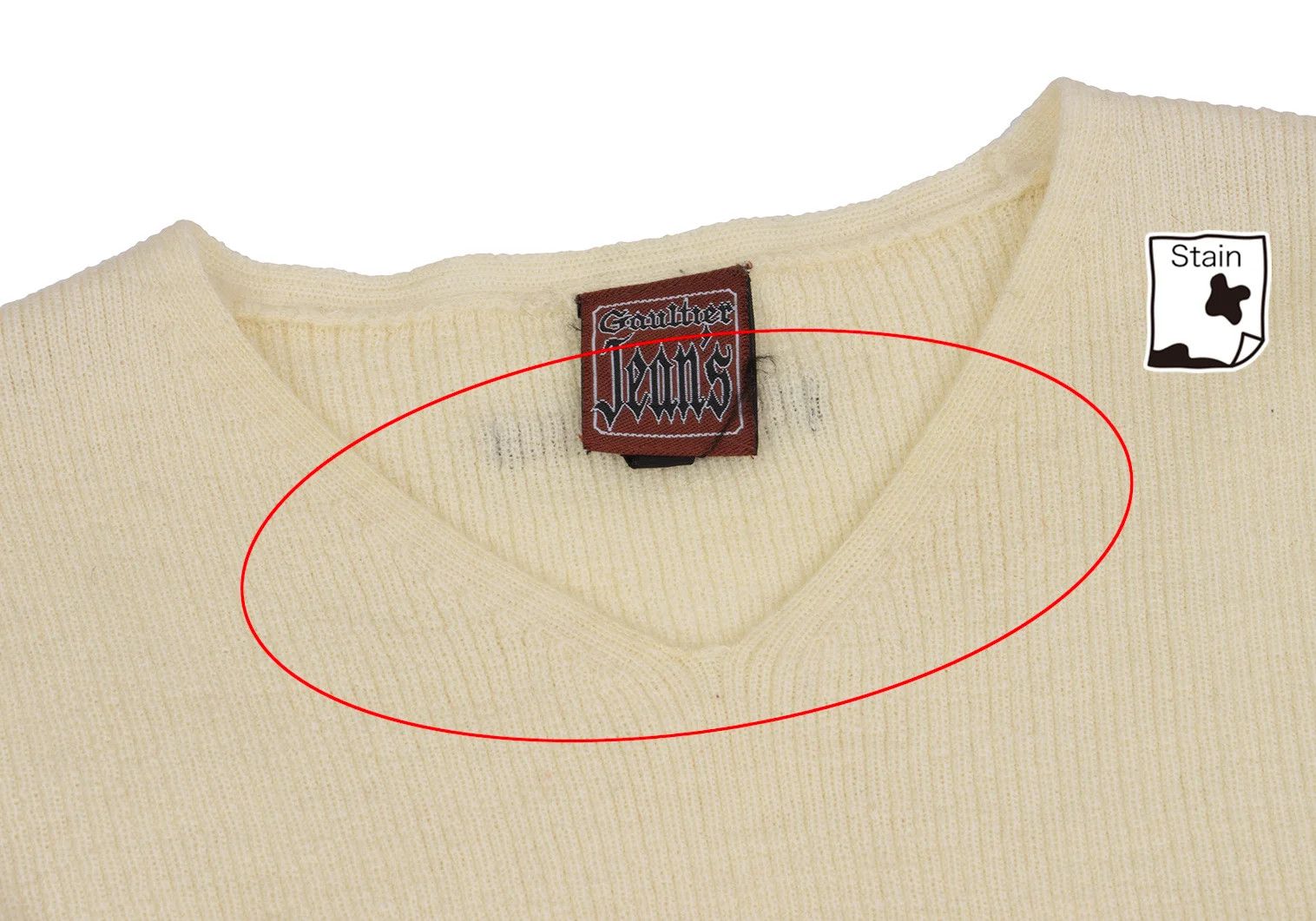 Jean Paul Gaultier Wool Ribbed Knit Sweater in Cream Size 48 Size US M / EU 48-50 / 2 - 5 Thumbnail