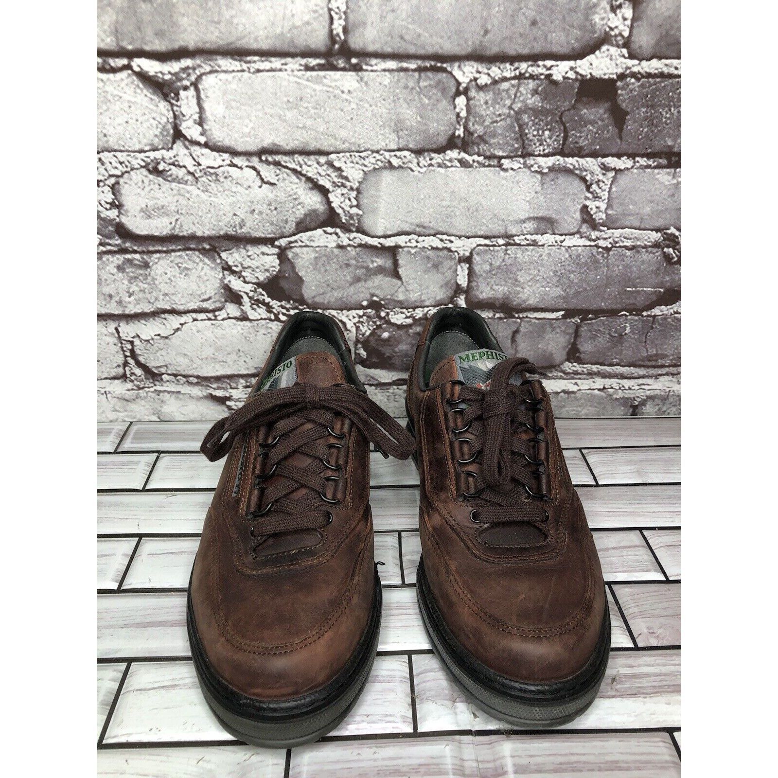 Mephisto Mephisto Runoff Air-Jet System Brown Leather Sneaker Shoes W Size US 8 / IT 38 - 16 Thumbnail