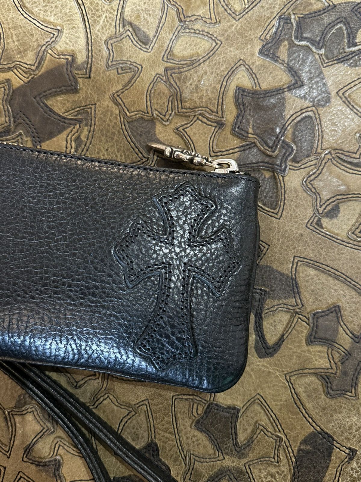 Chrome Hearts CHROME HEARTS SINGLE PATCH LEATHER WALLET Size ONE SIZE - 2 Thumbnail
