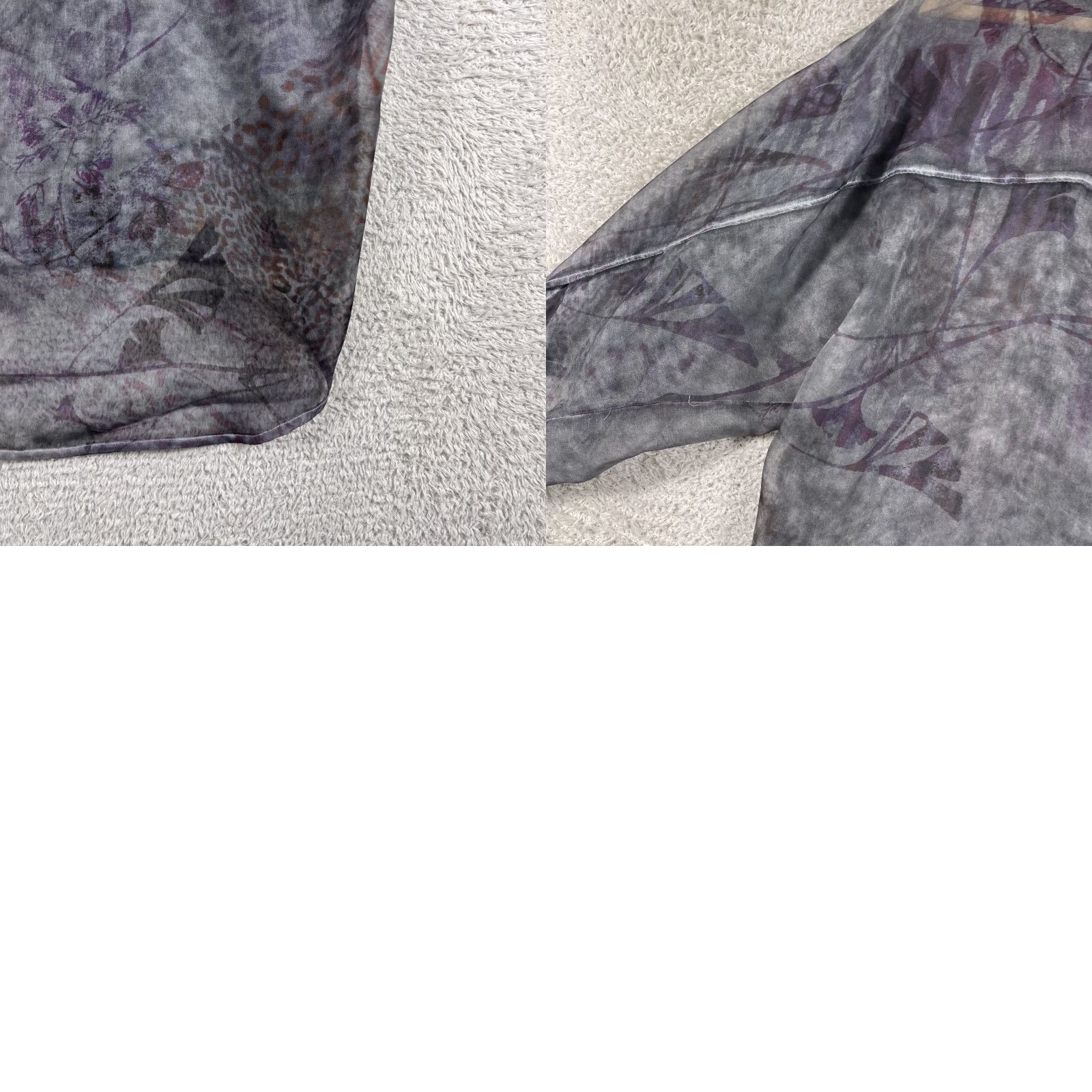 Vintage i jeans by Buffalo Blouse Women's M Black Boho Floral Sheer Lightweight Y2K Festive Outdoor Womens Long Sleeve Balloon Sleeve Collared No N/A Size M / US 6-8 / IT 42-44 - 9 Thumbnail