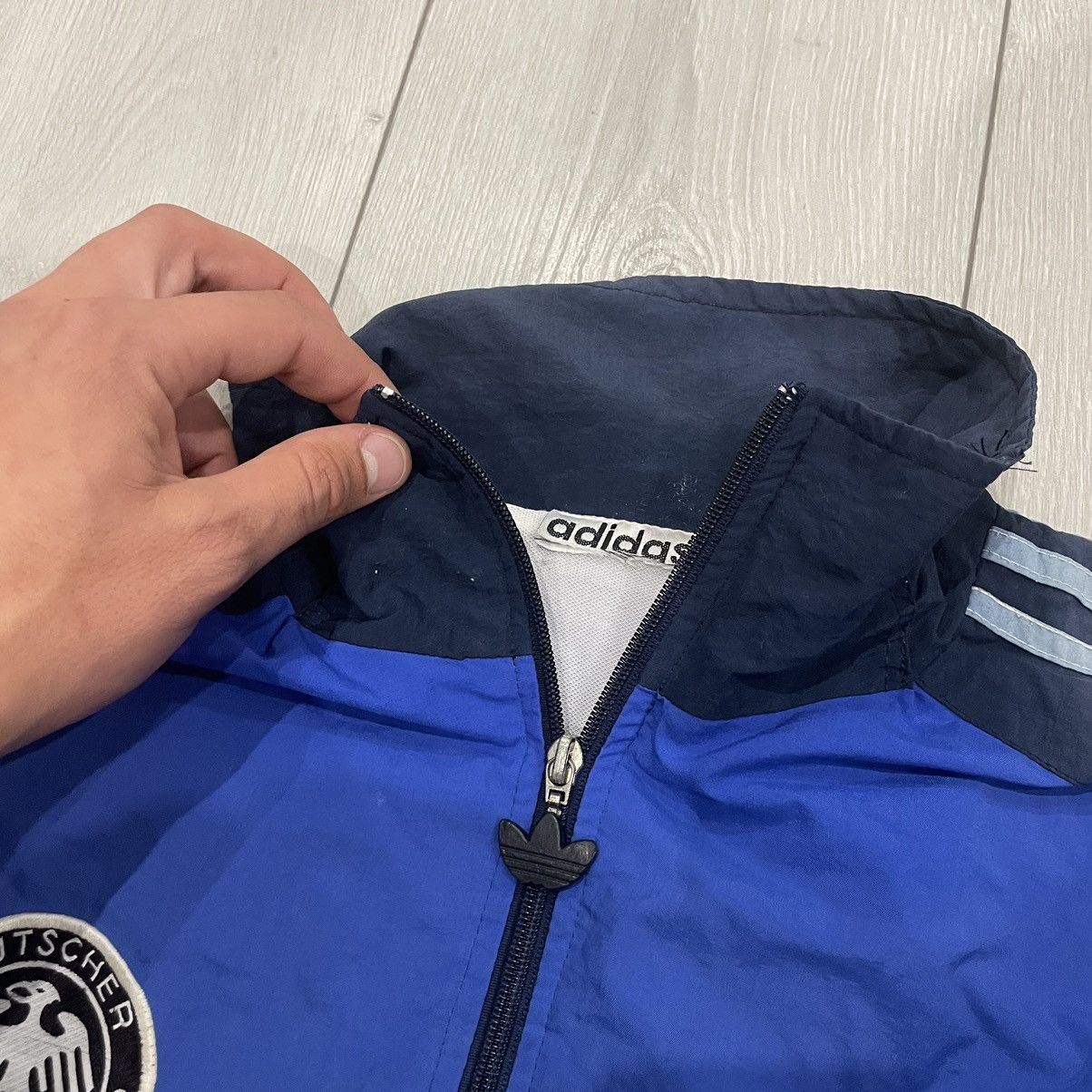 Adidas × Vintage Adidas 80s Deutscher Germany 🇩🇪 90s Soccer Jacket Jersey Size US M / EU 48-50 / 2 - 3 Thumbnail