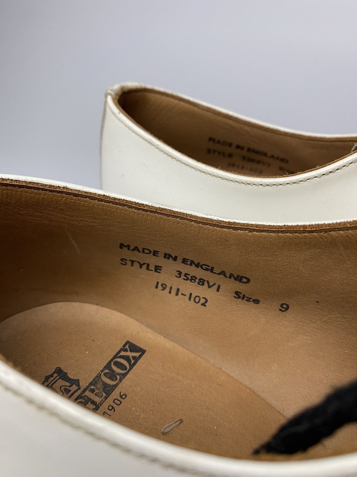 George Cox George Cox Skipton Leather White Size US 10 / EU 43 - 7 Thumbnail