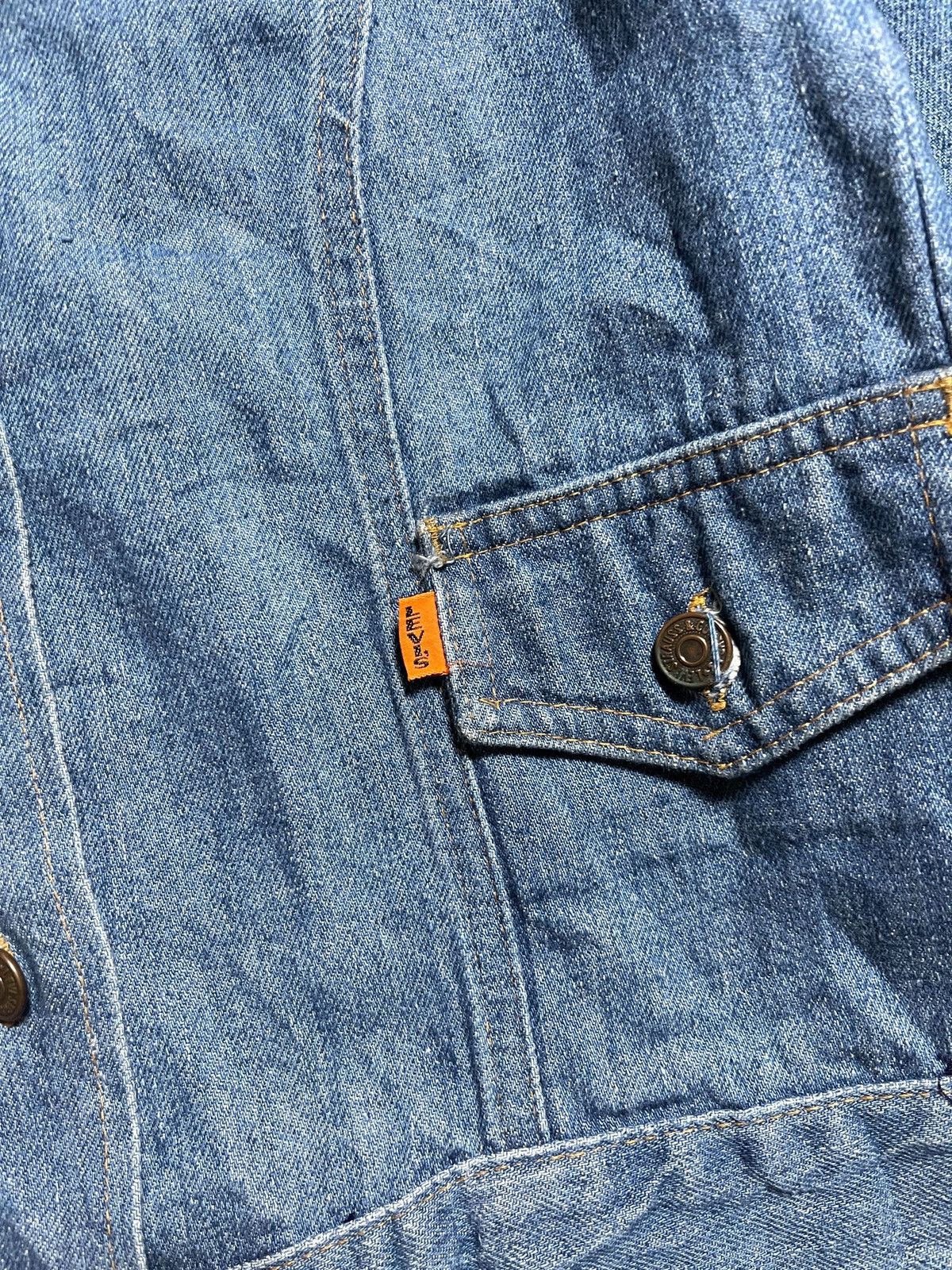 Levi's 1970’s LEVI’S LADY BIG E RANCHWEAR WESTERN DENIM JACKET Size XS / US 0-2 / IT 36-38 - 5 Thumbnail