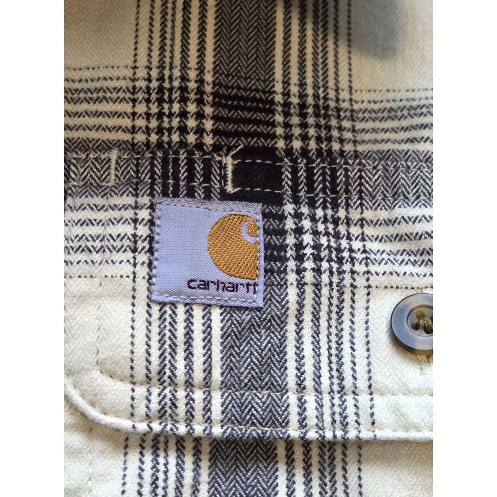 Carhartt Carhartt Button-Up Shirt Plaid Flannel Multicolor Heavyweight L Regular Men’s Long Sleeve Size US L / EU 52-54 / 3 - 3 Thumbnail