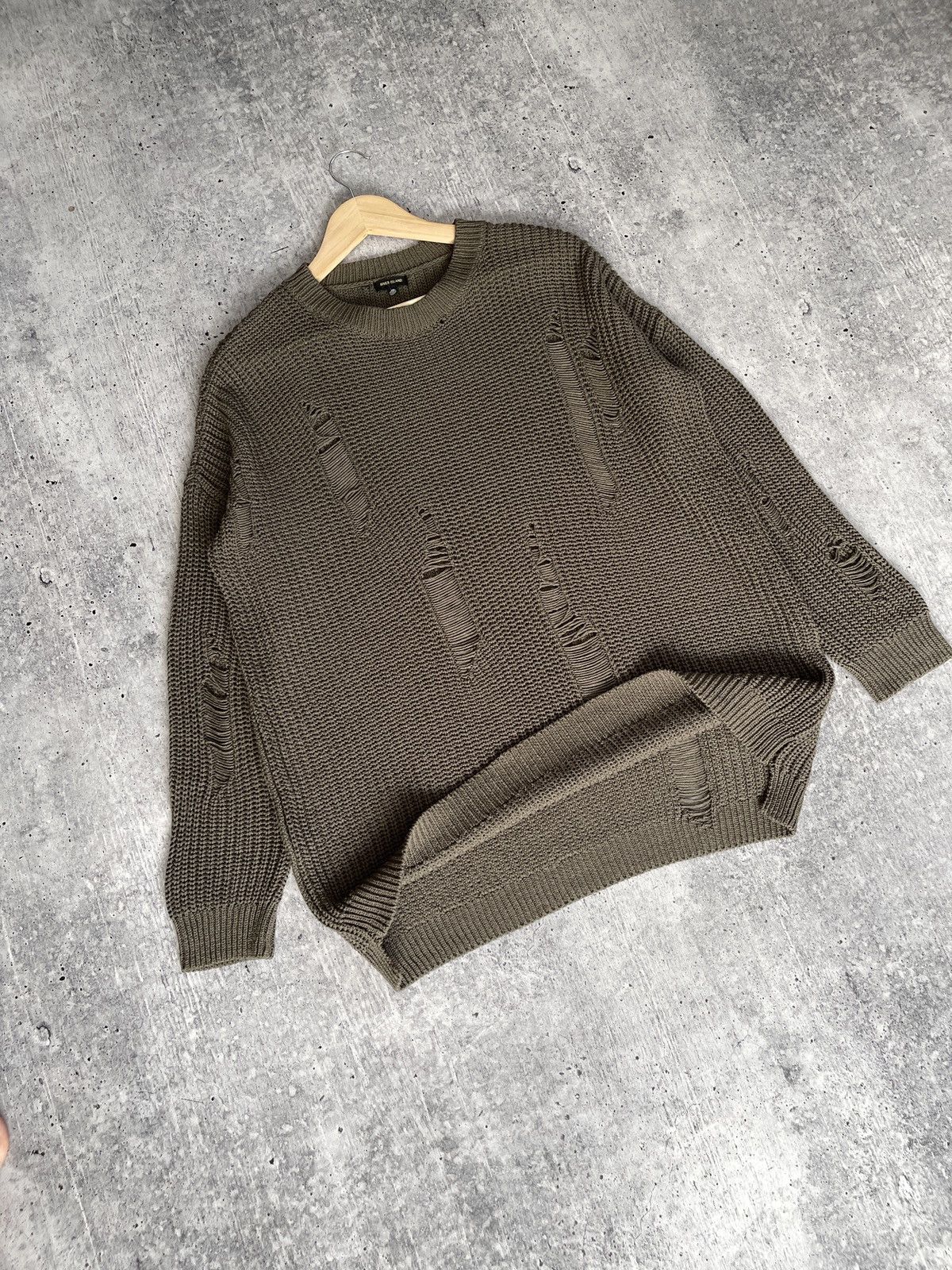 Vintage Avant-garde knitted sweatshirt with scuffs Size S oversized Size US S / EU 44-46 / 1 - 6 Thumbnail