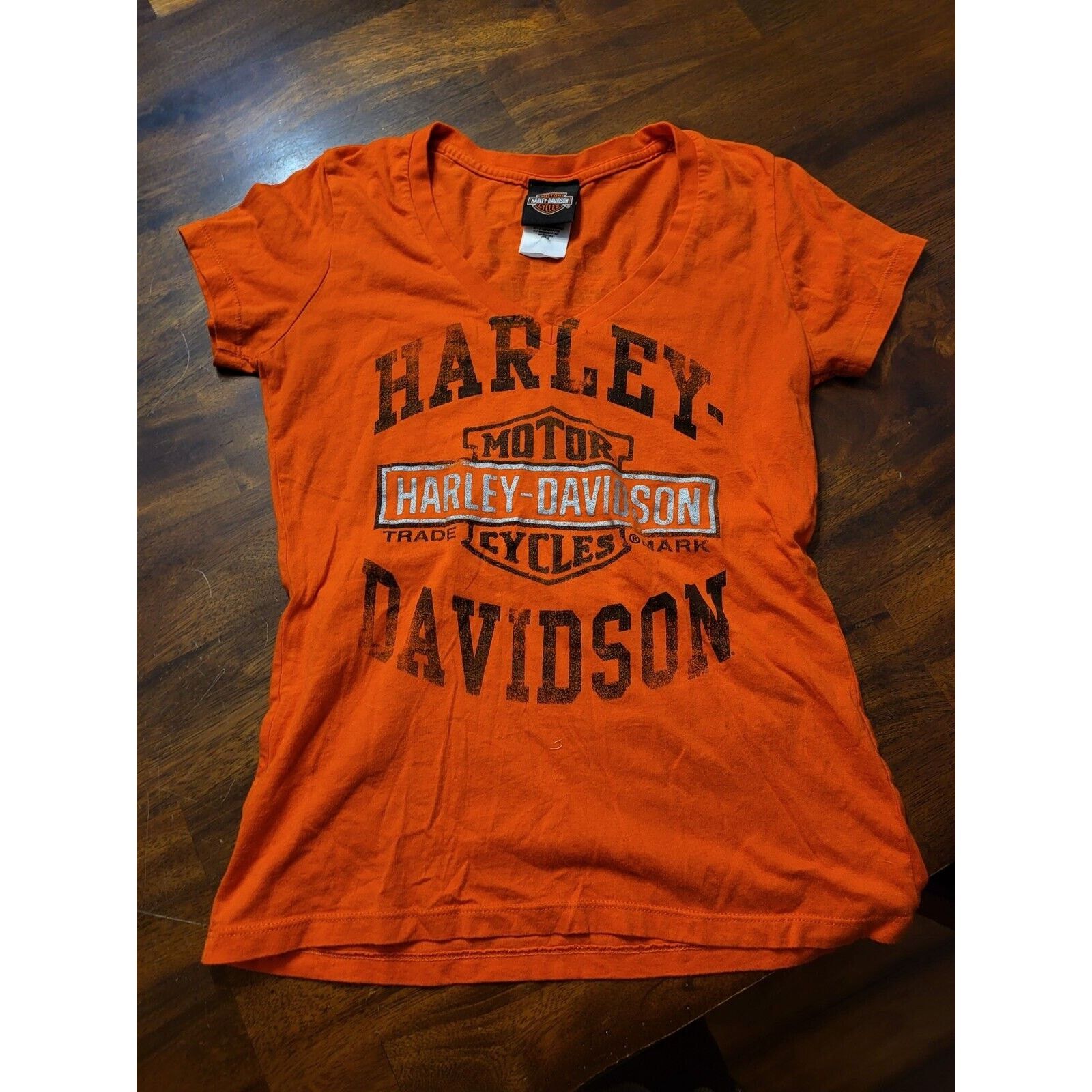 Harley Davidson Harley Davidson Womens Orange Short Sleeve Tshirt Size US M / EU 48-50 / 2 - 1 Preview